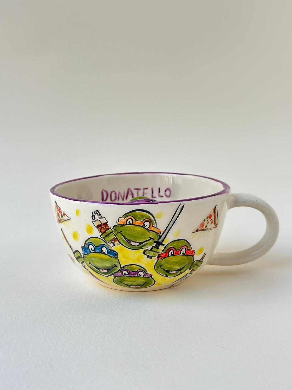 Warrior Turtle handmade mug