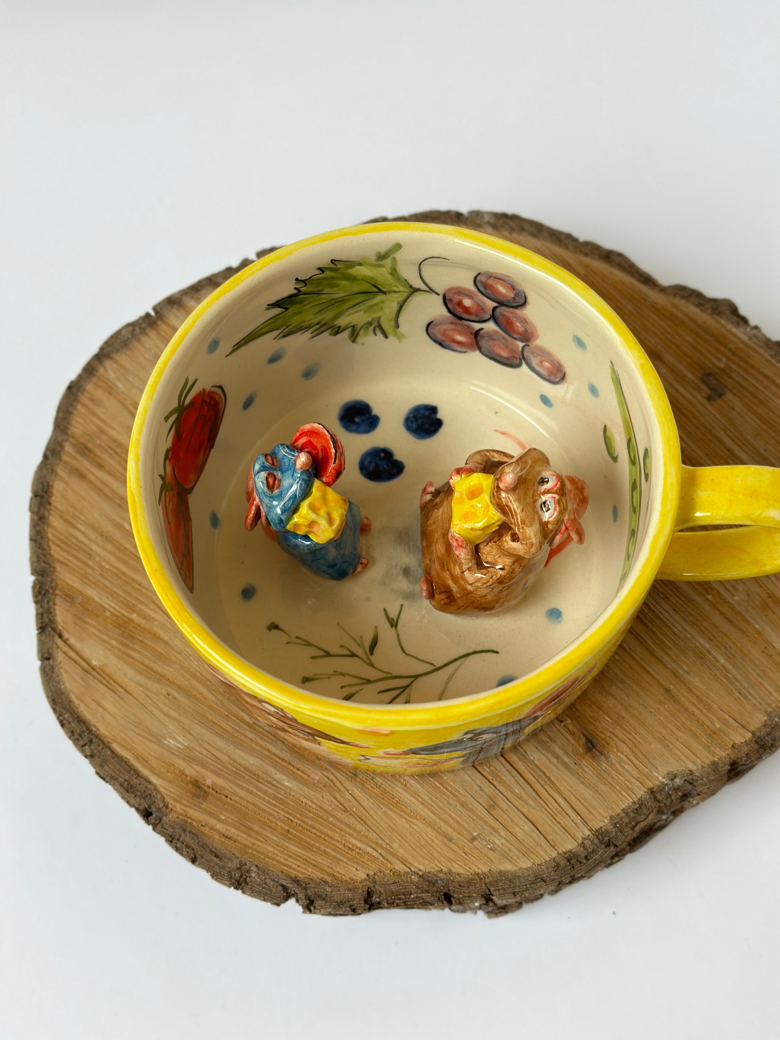 Ratatouille Emily and Remy handmade mug