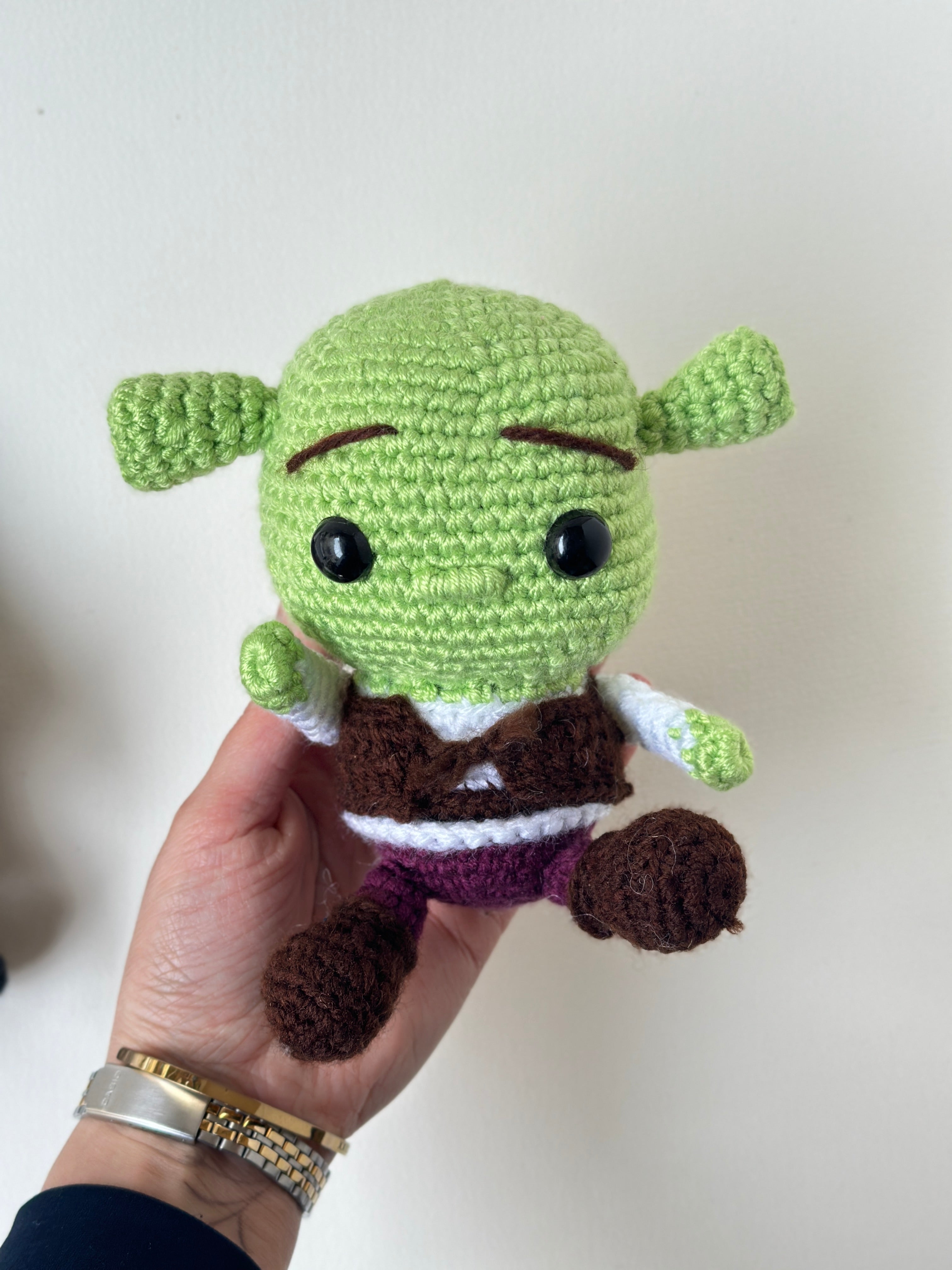 Shrek mug and toy handmade
