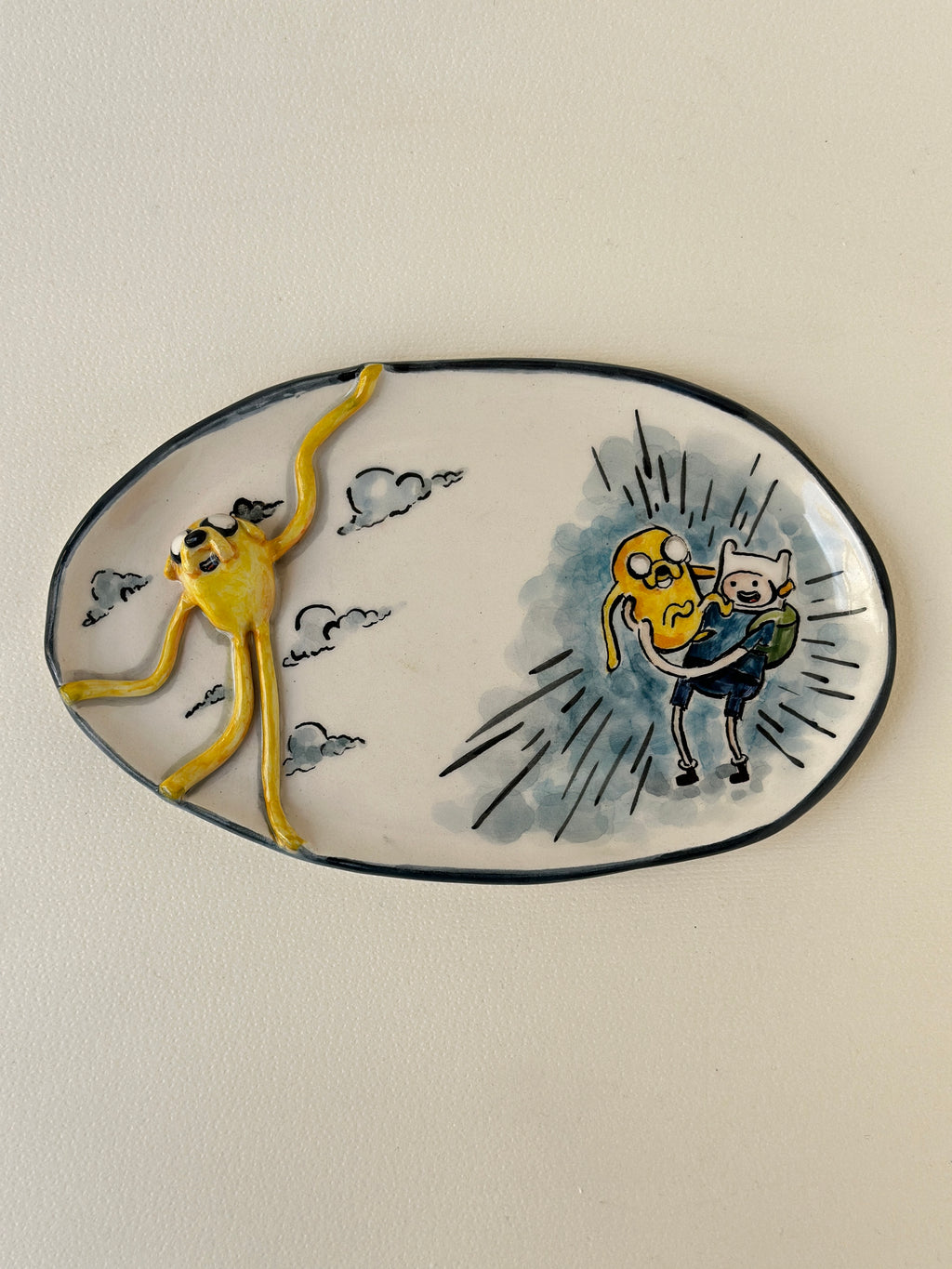 Adventure time handmade plate