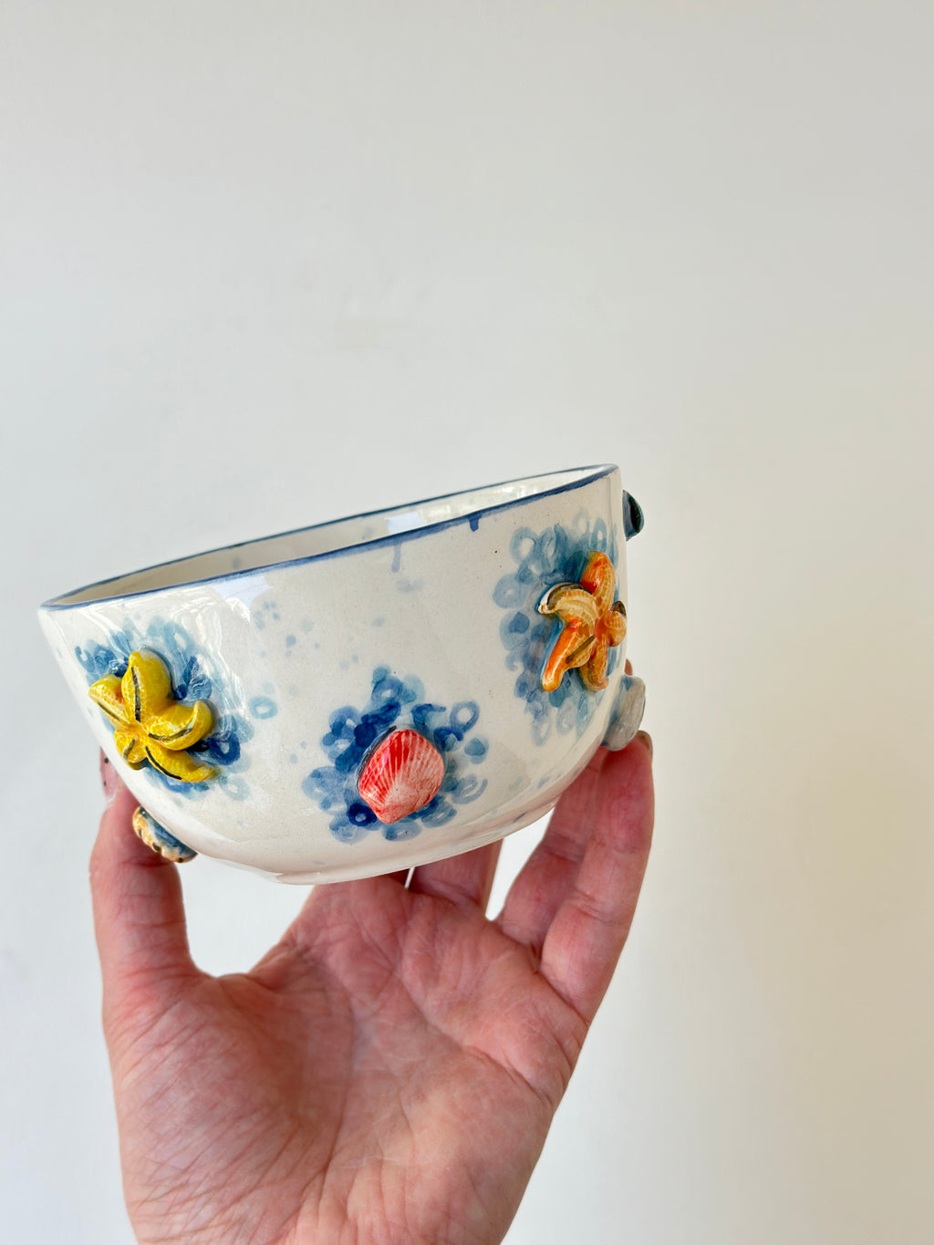 Sea detail handmade mug