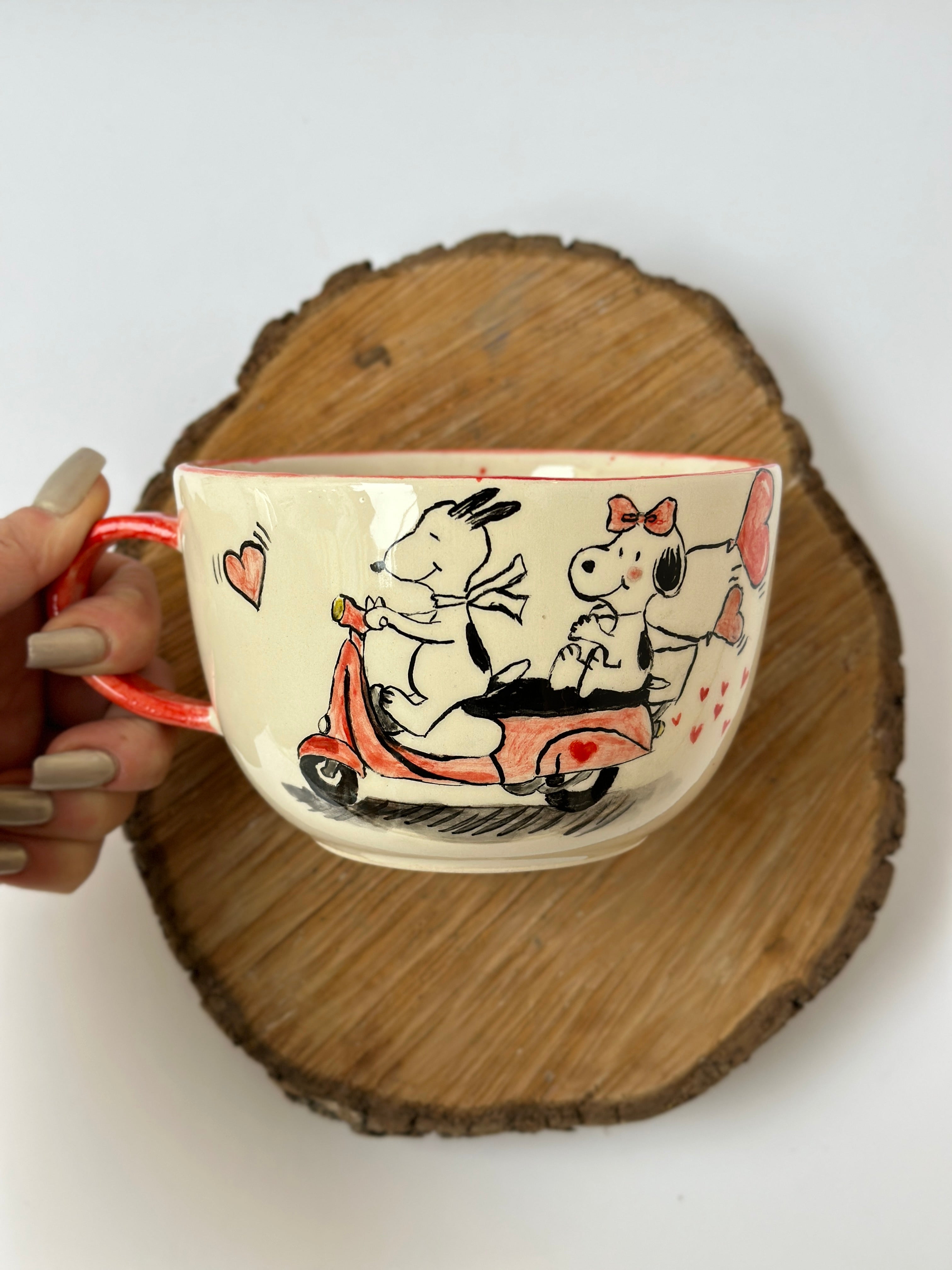 Snoopy handmade mug