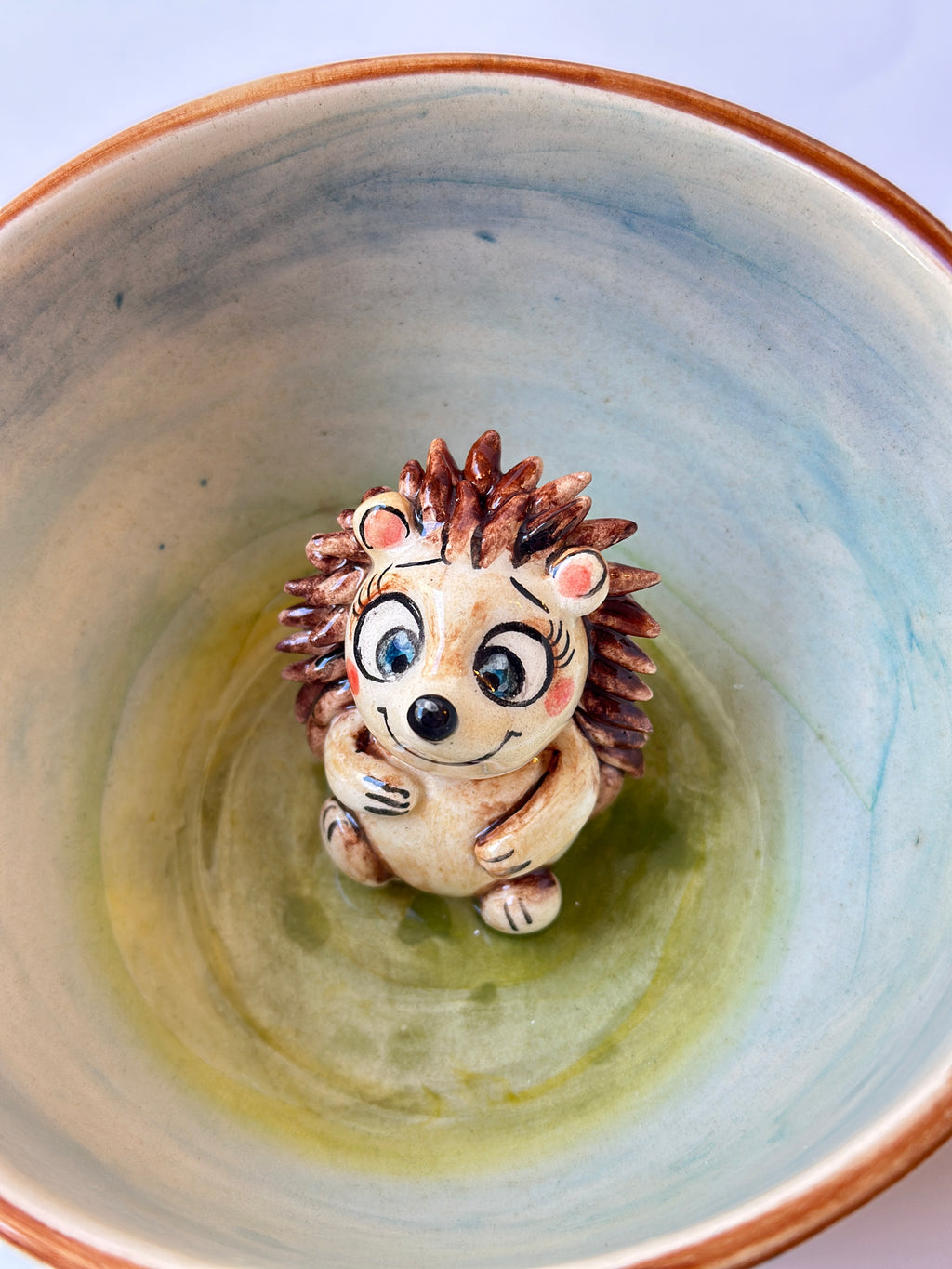 Hedgehog handmade mug