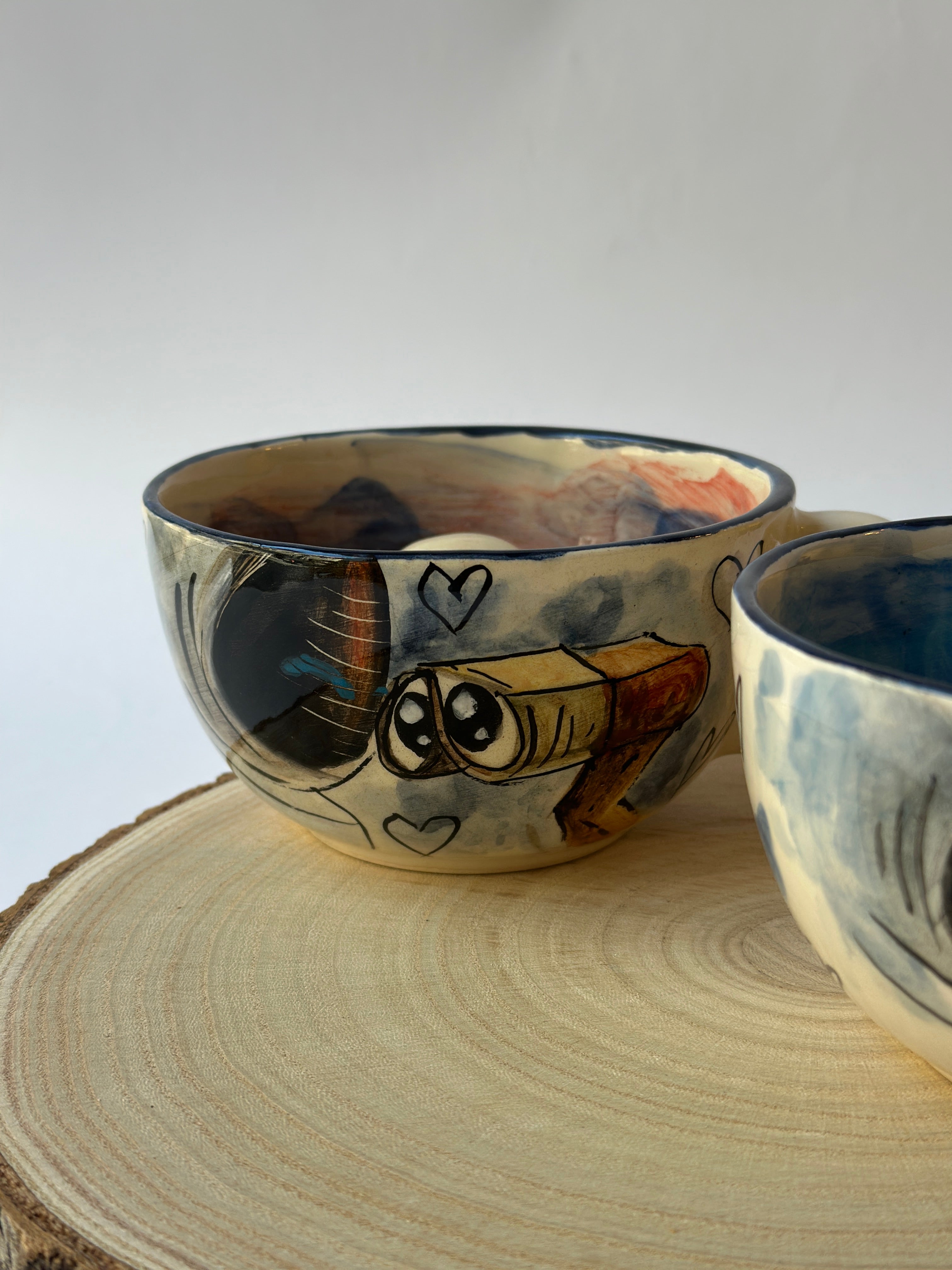 WALL-E handmade couple mugs