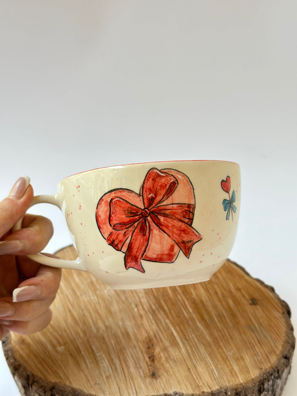 Teddy love handmade mug