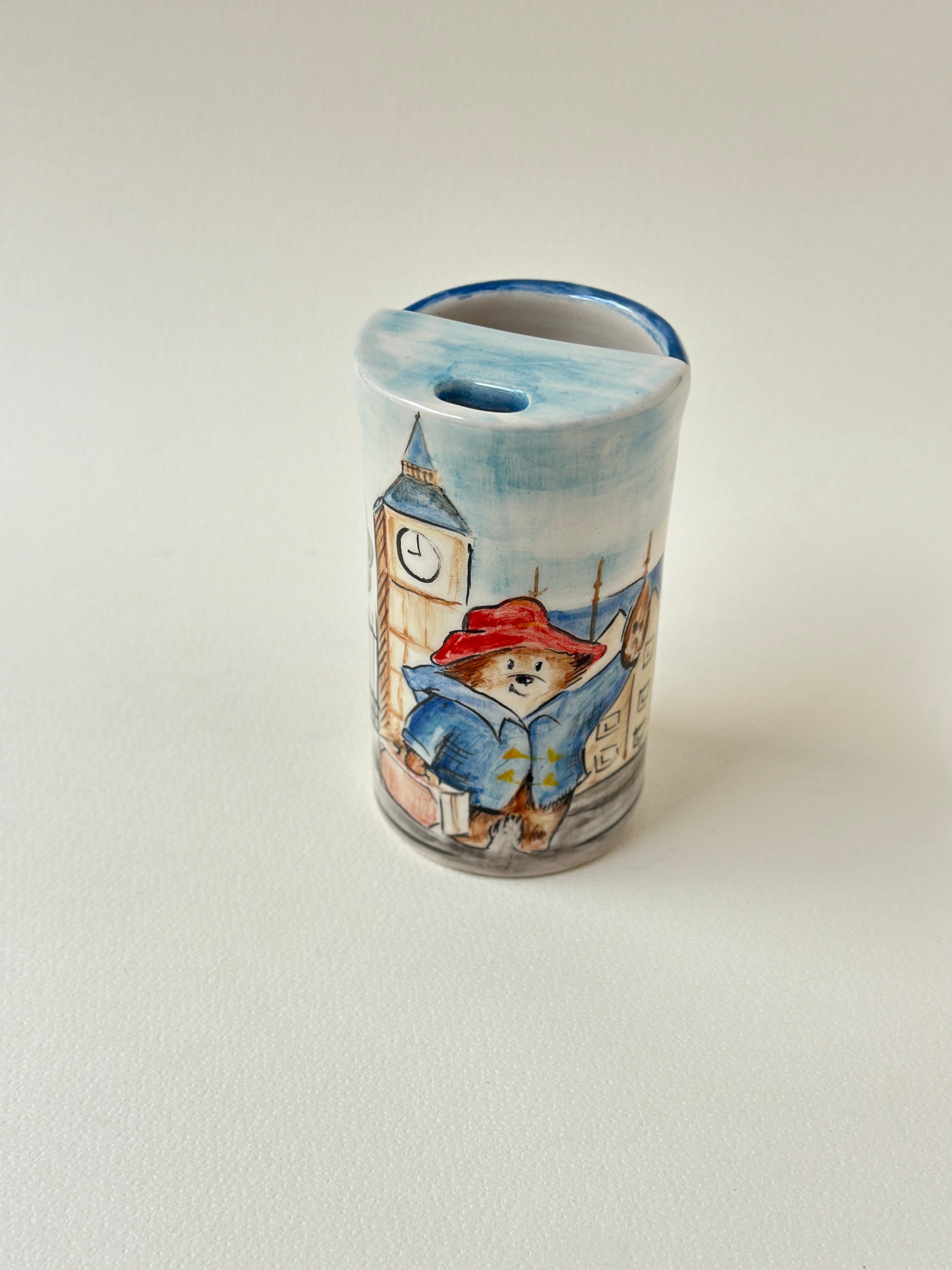 Paddington Bear handmade takeaway mug