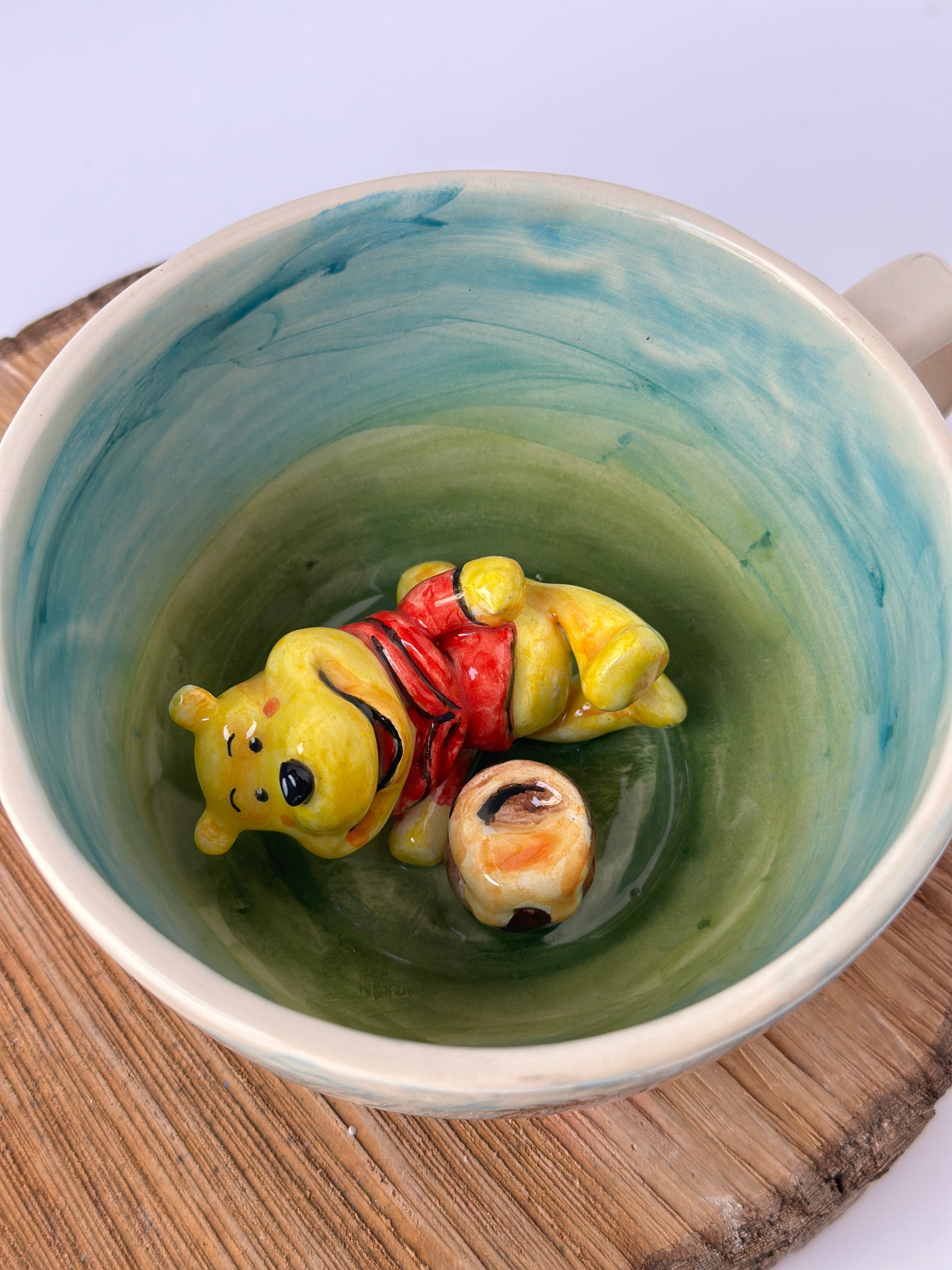Winni The Pooh handmade mug