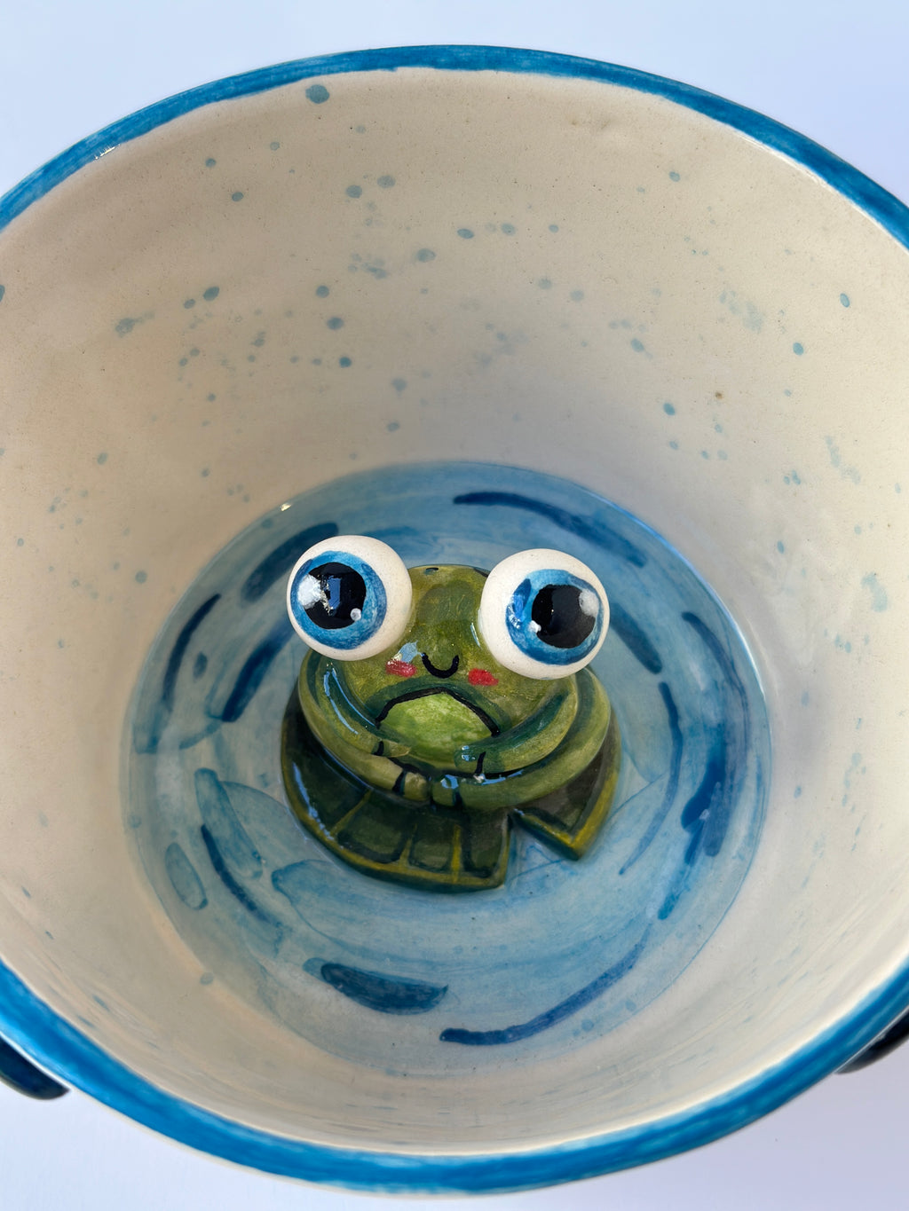 Frog handmade mug