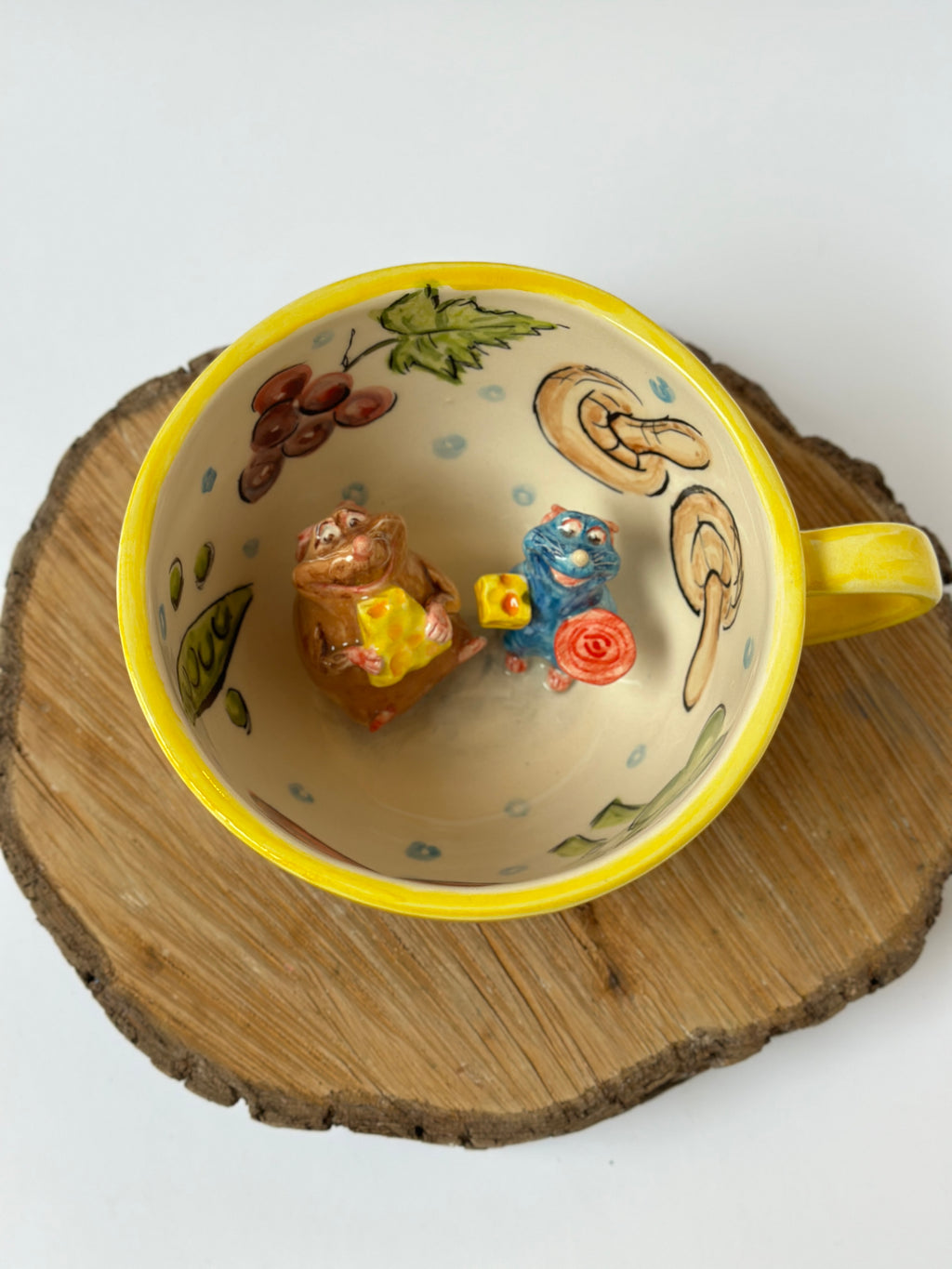 Ratatouille Emily and Remy handmade mug