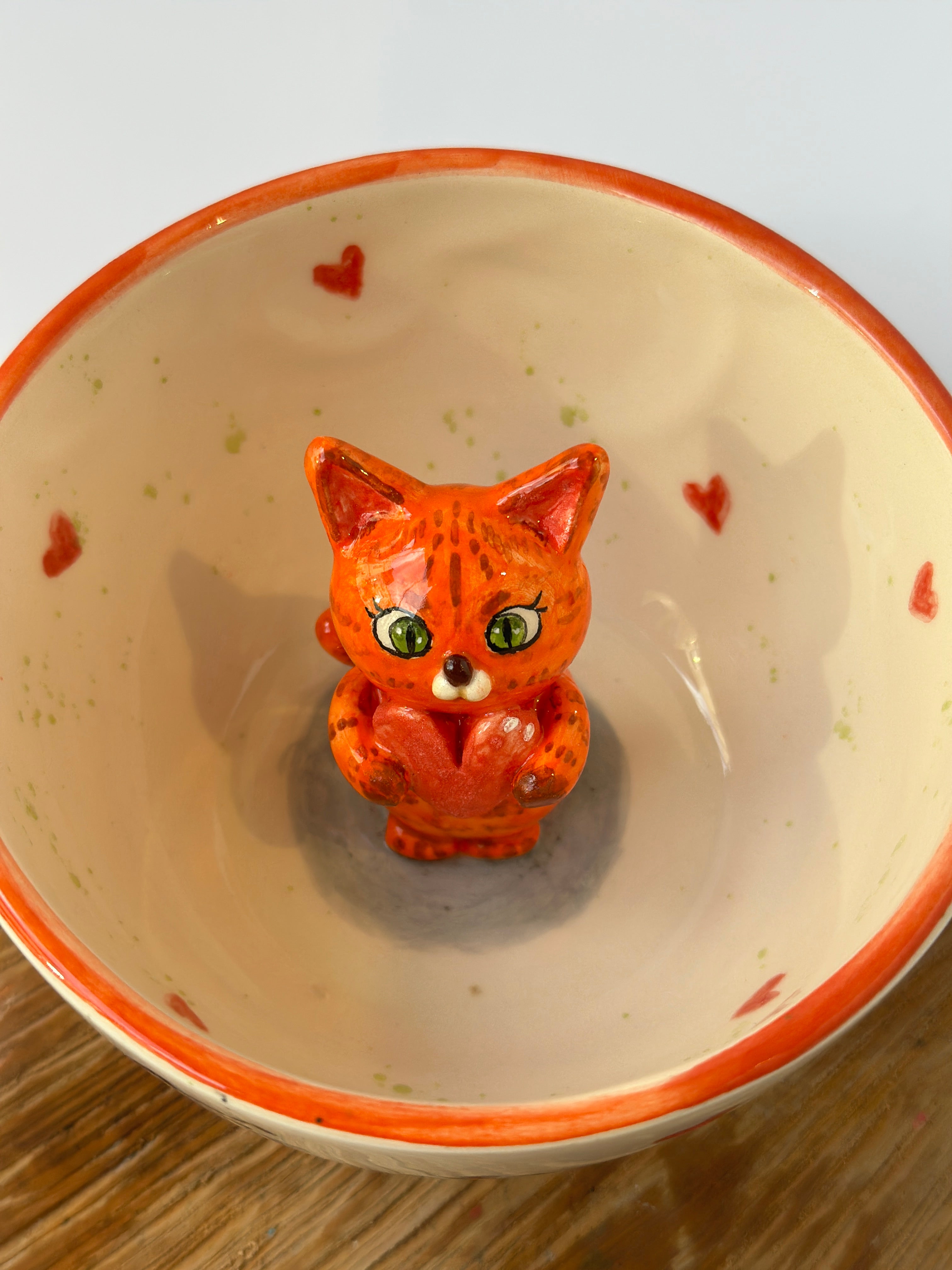 Cat mug handmade