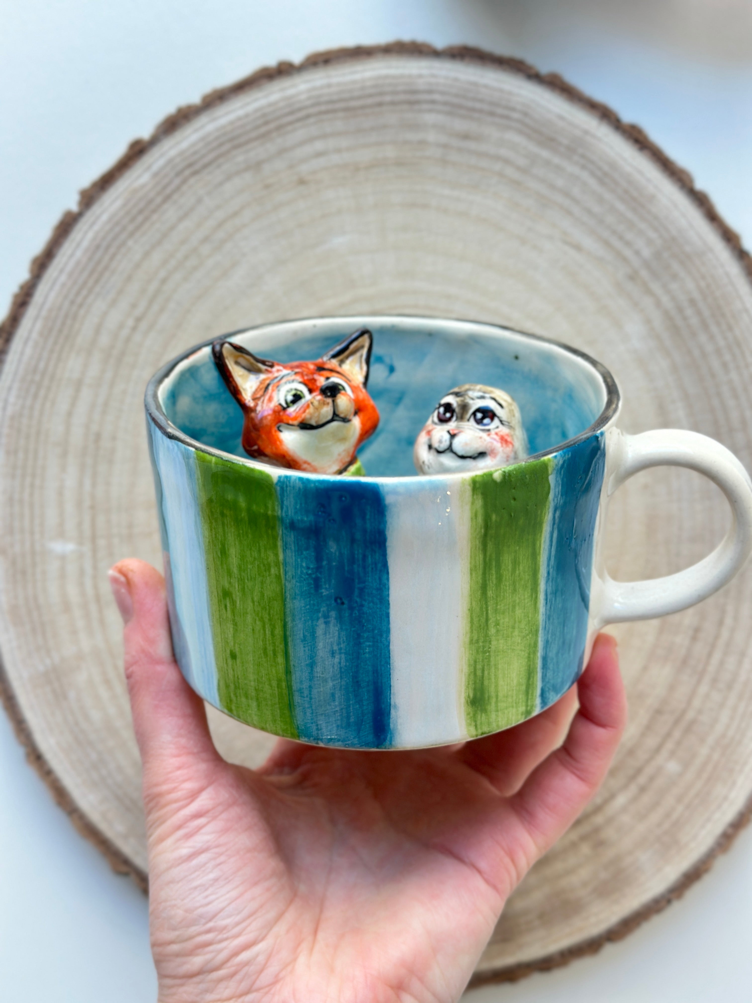 Zootopia Nick and Judy handmade mug