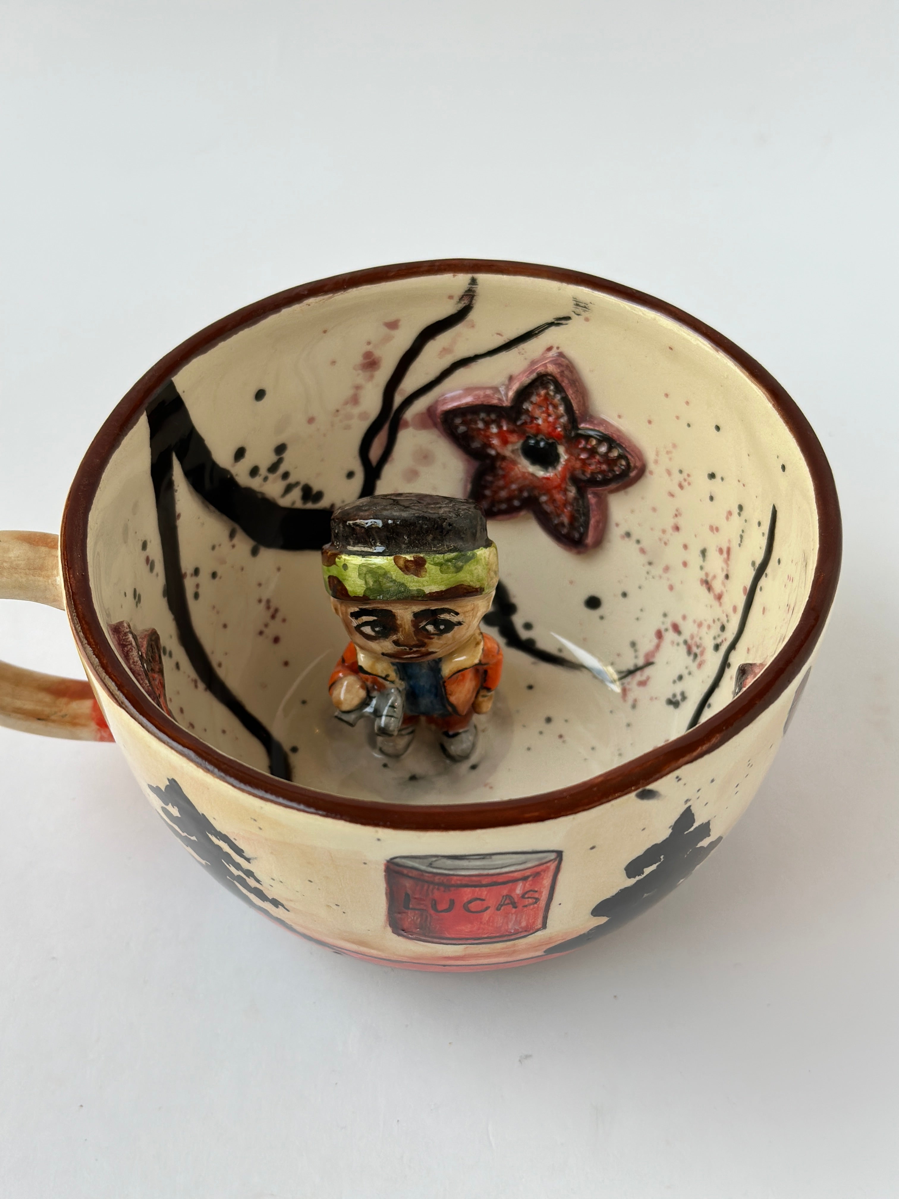 Stranger things Lucas handmade mug