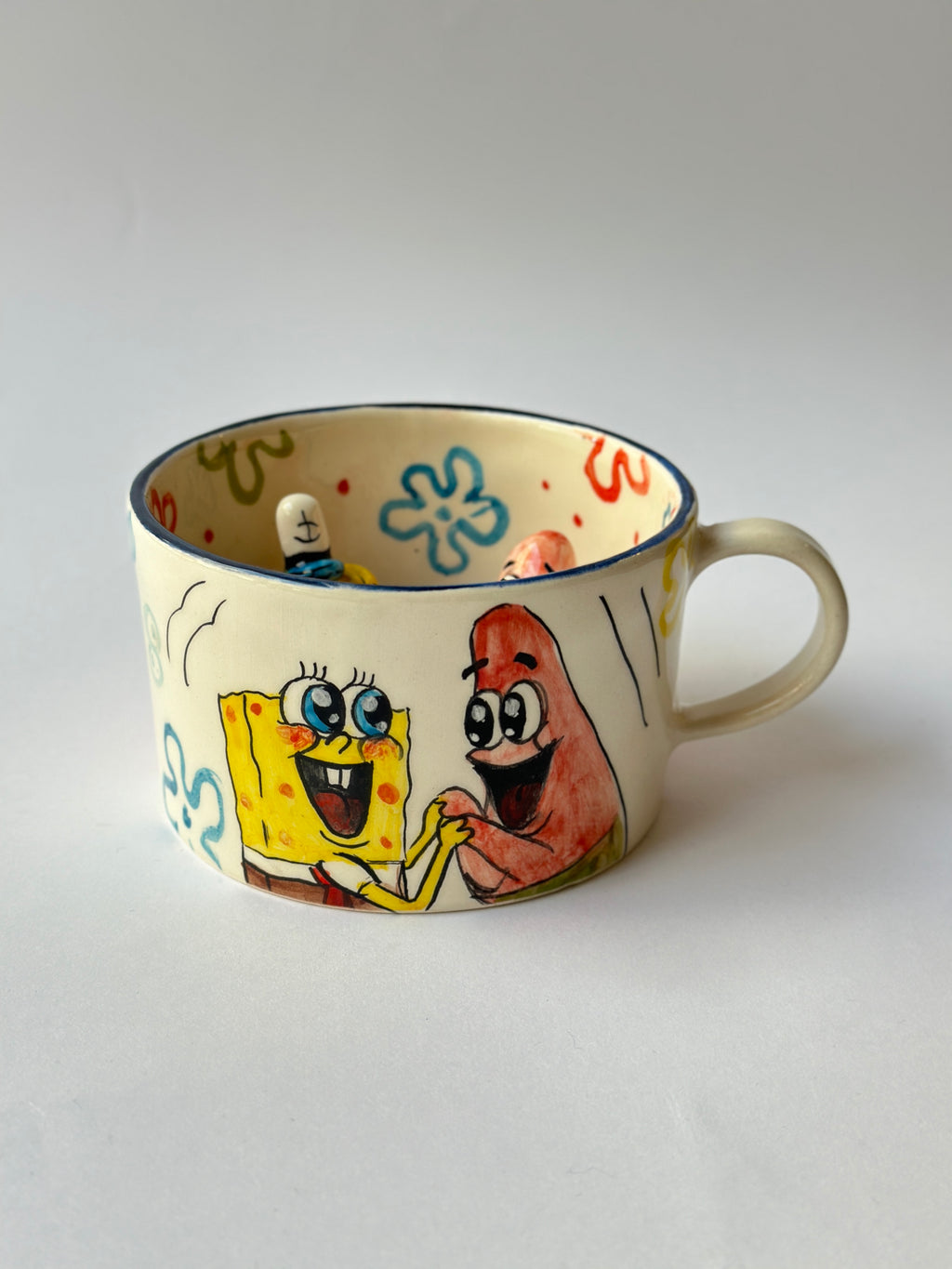 SpongeBob and Patrick handmade mug