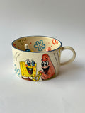 SpongeBob and Patrick handmade mug