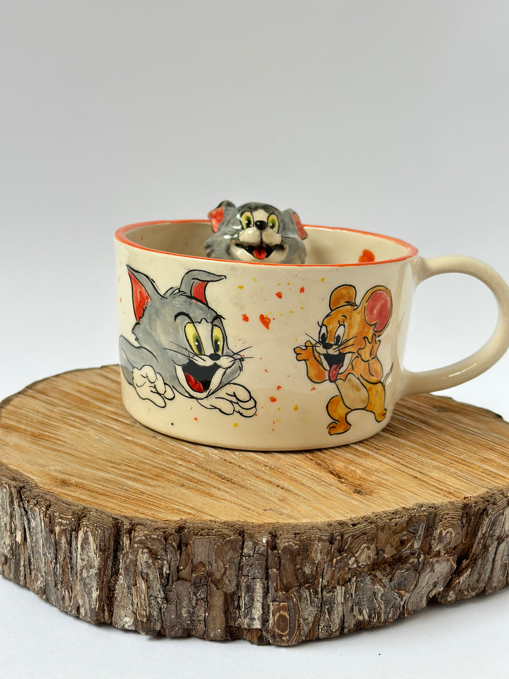 Tom and Jerry handmade mug