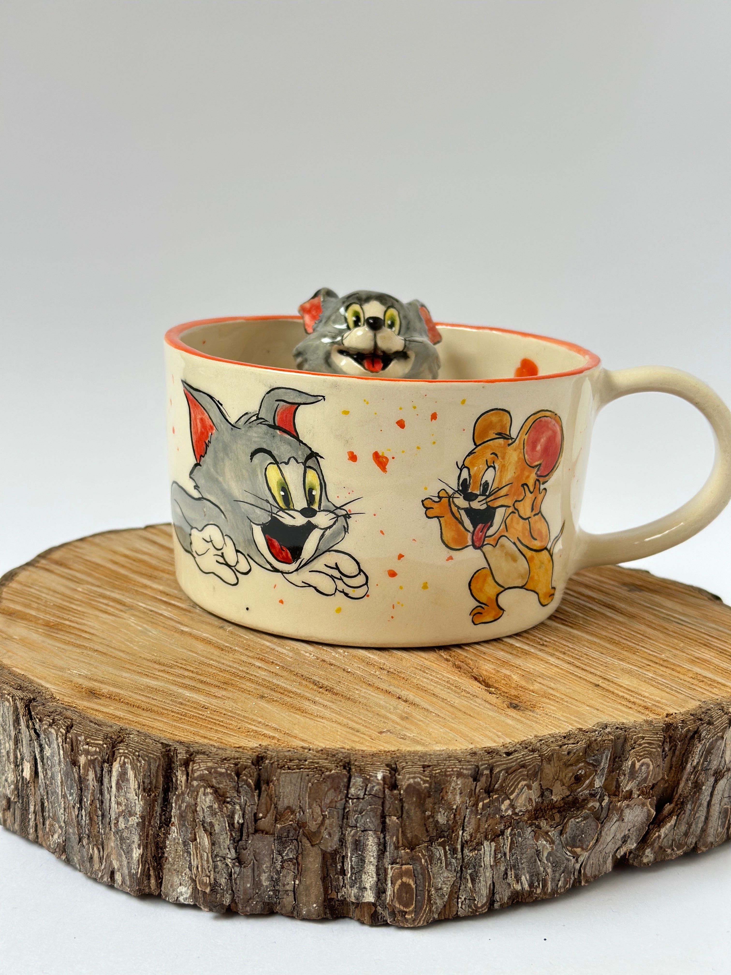 Tom and Jerry handmade mug