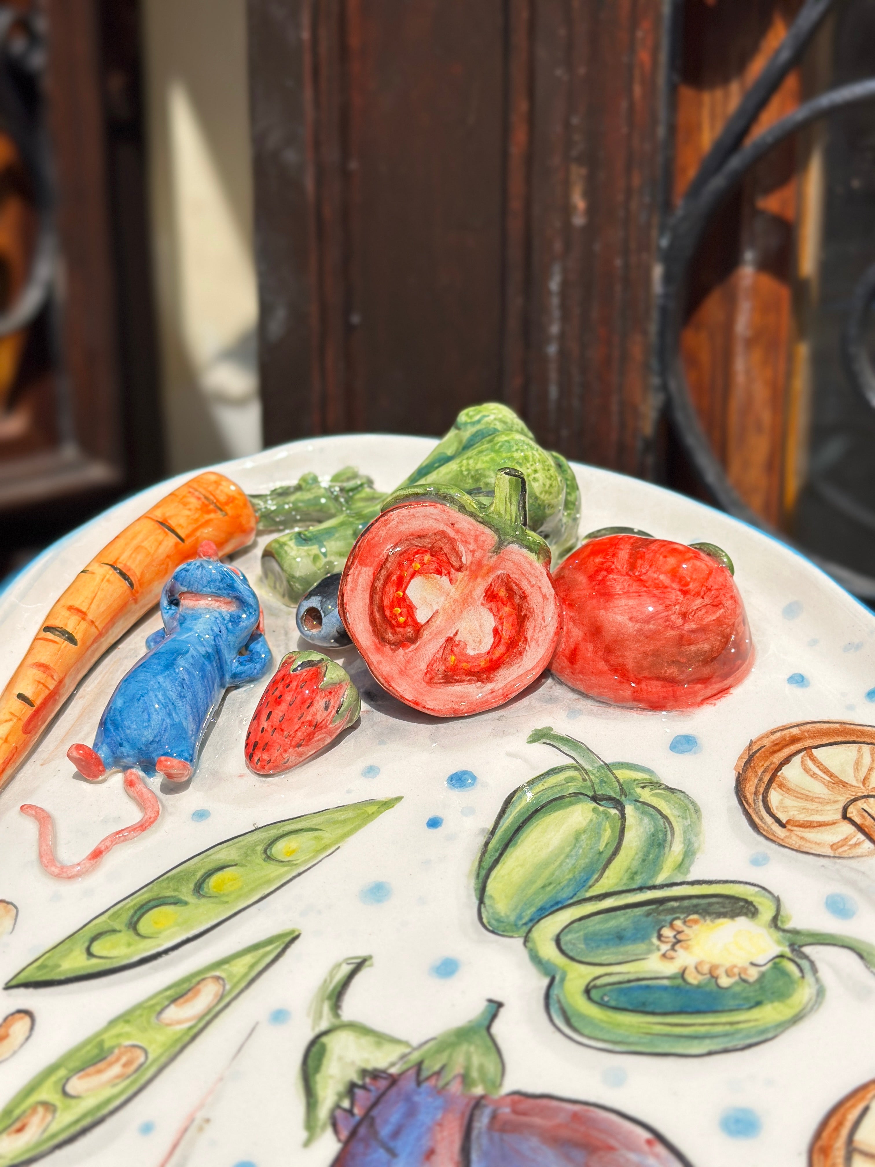 Ratatouille handmade plate