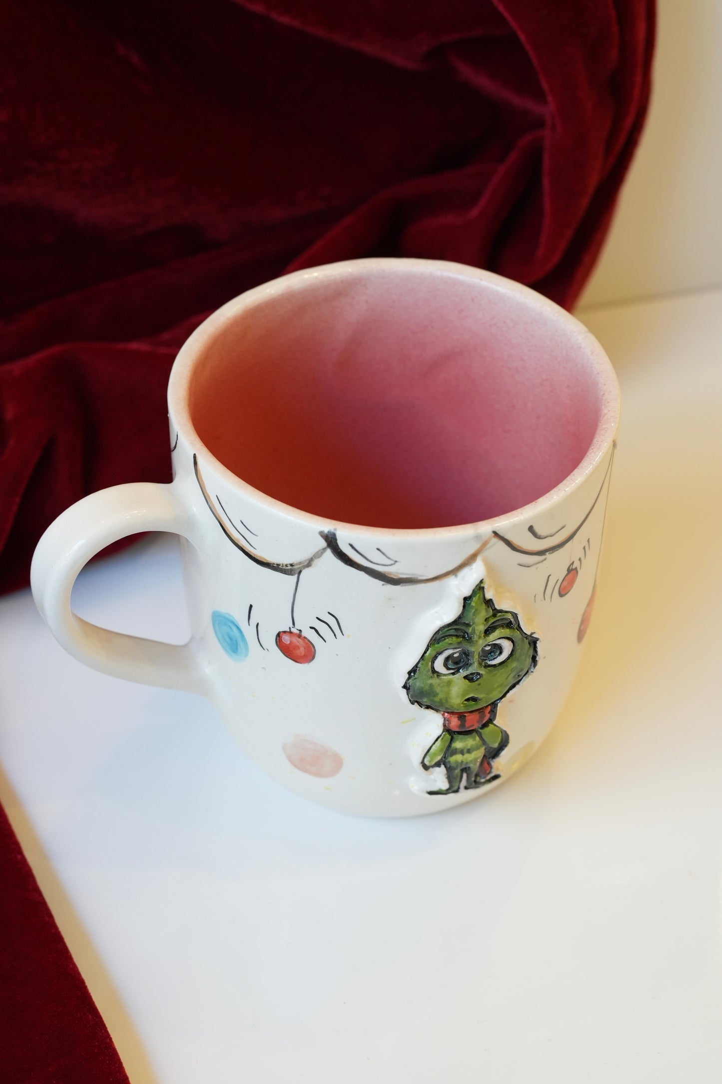 Grinch handmade mug