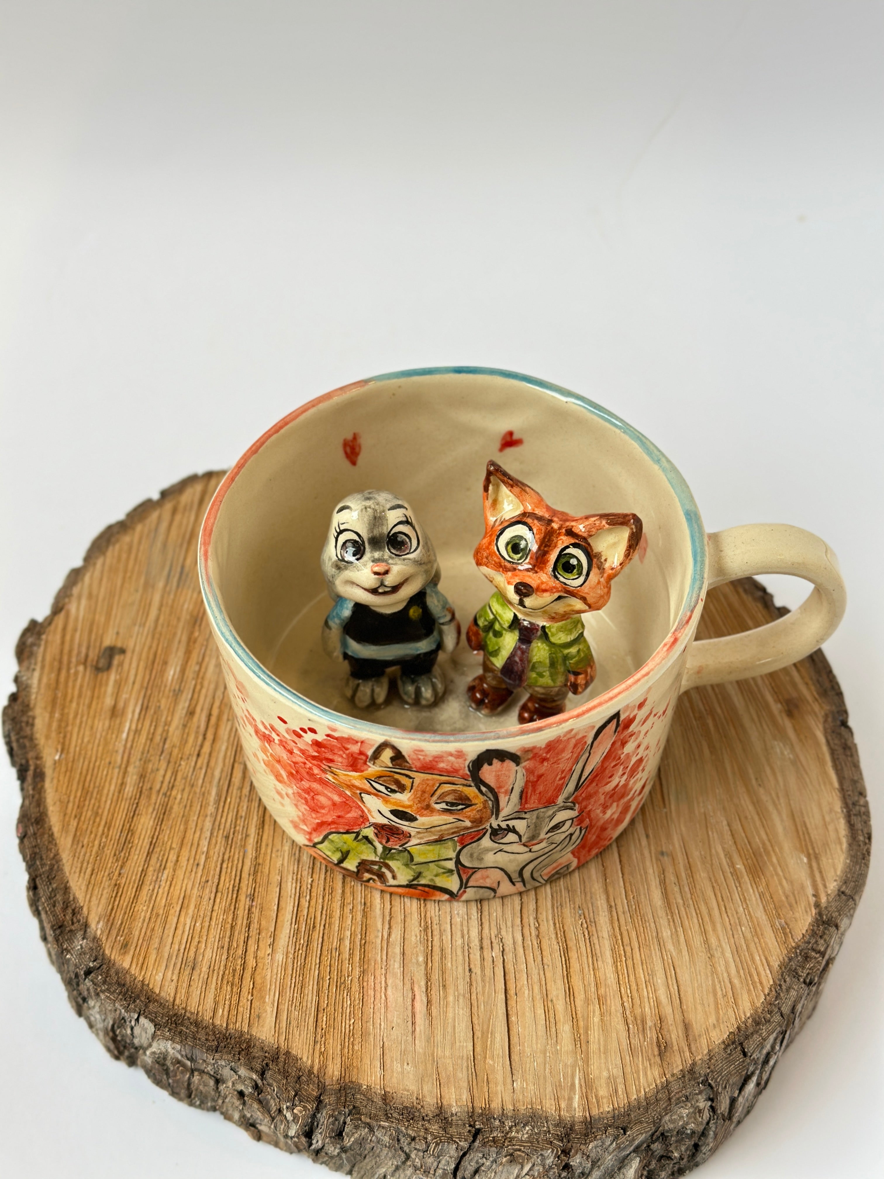Zootopia Nick and Judy handmade mug
