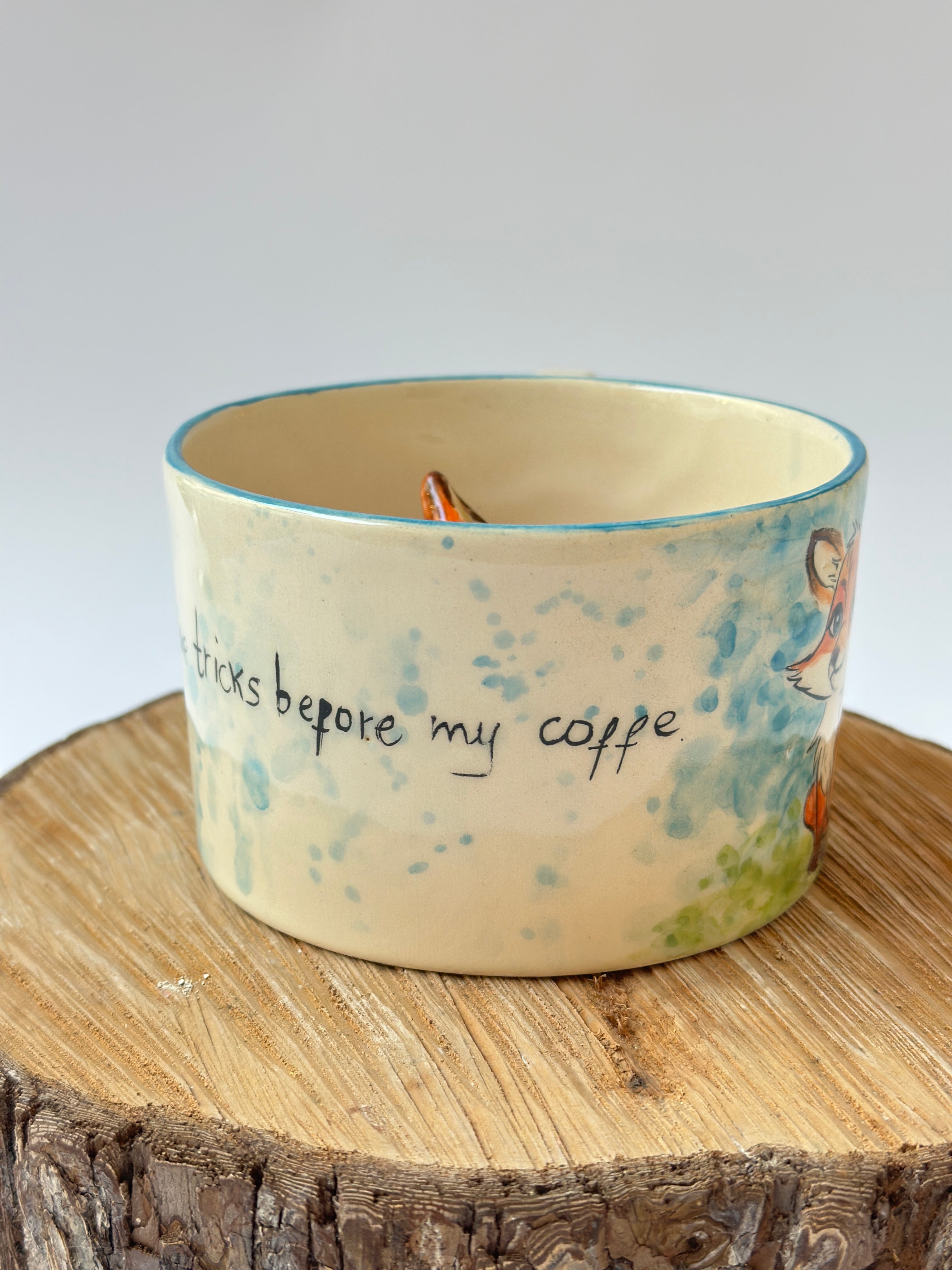 Fox handmade mug