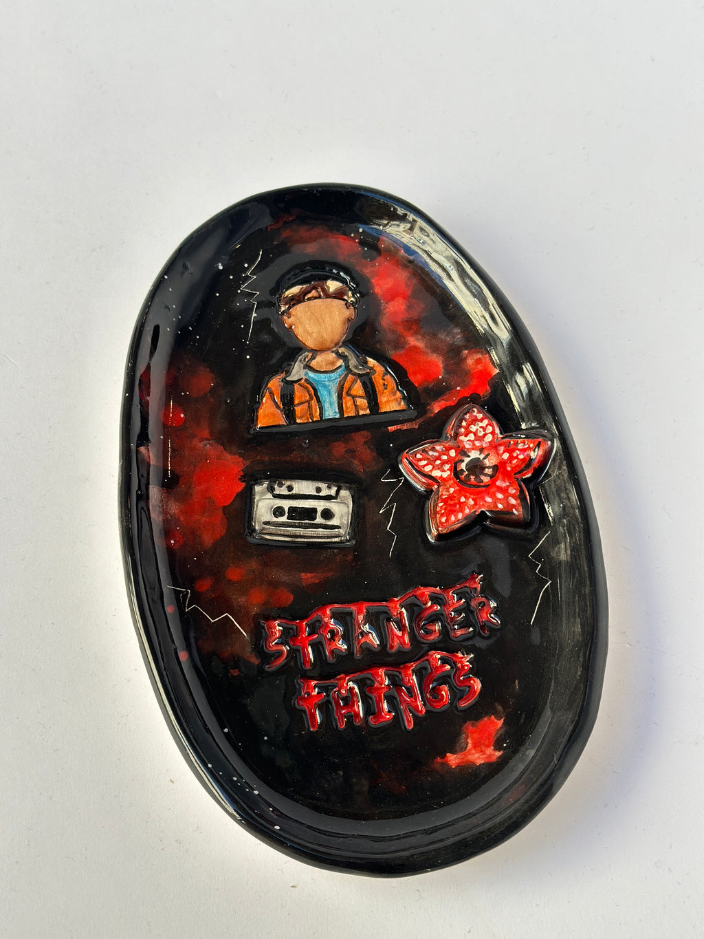 Stranger things “Lucas” handmade plate