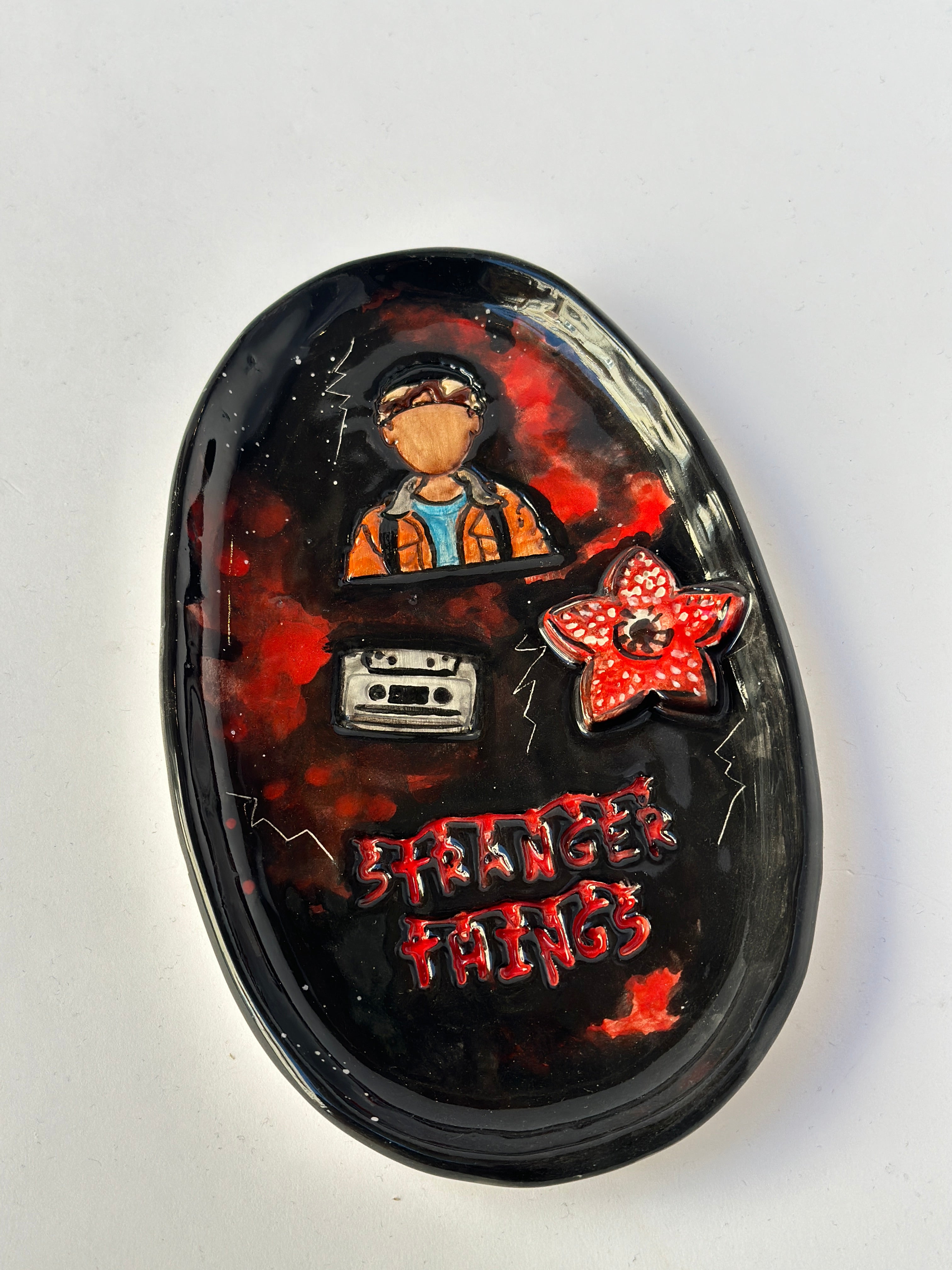 Stranger things “Lucas” handmade plate