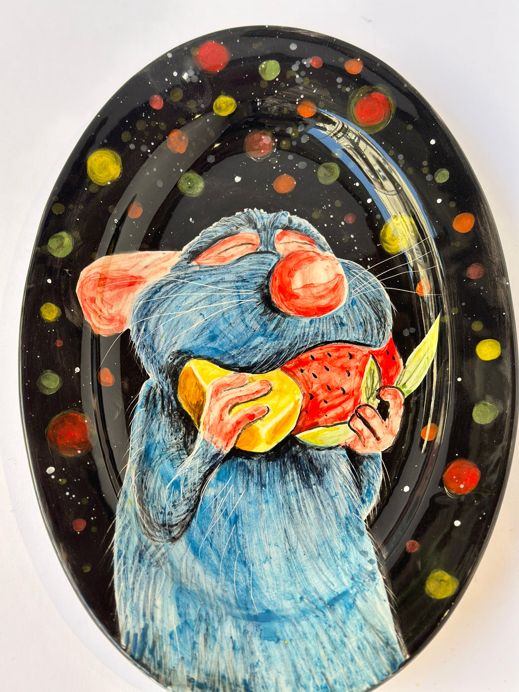 Ratatouille handmade plate (28x19)