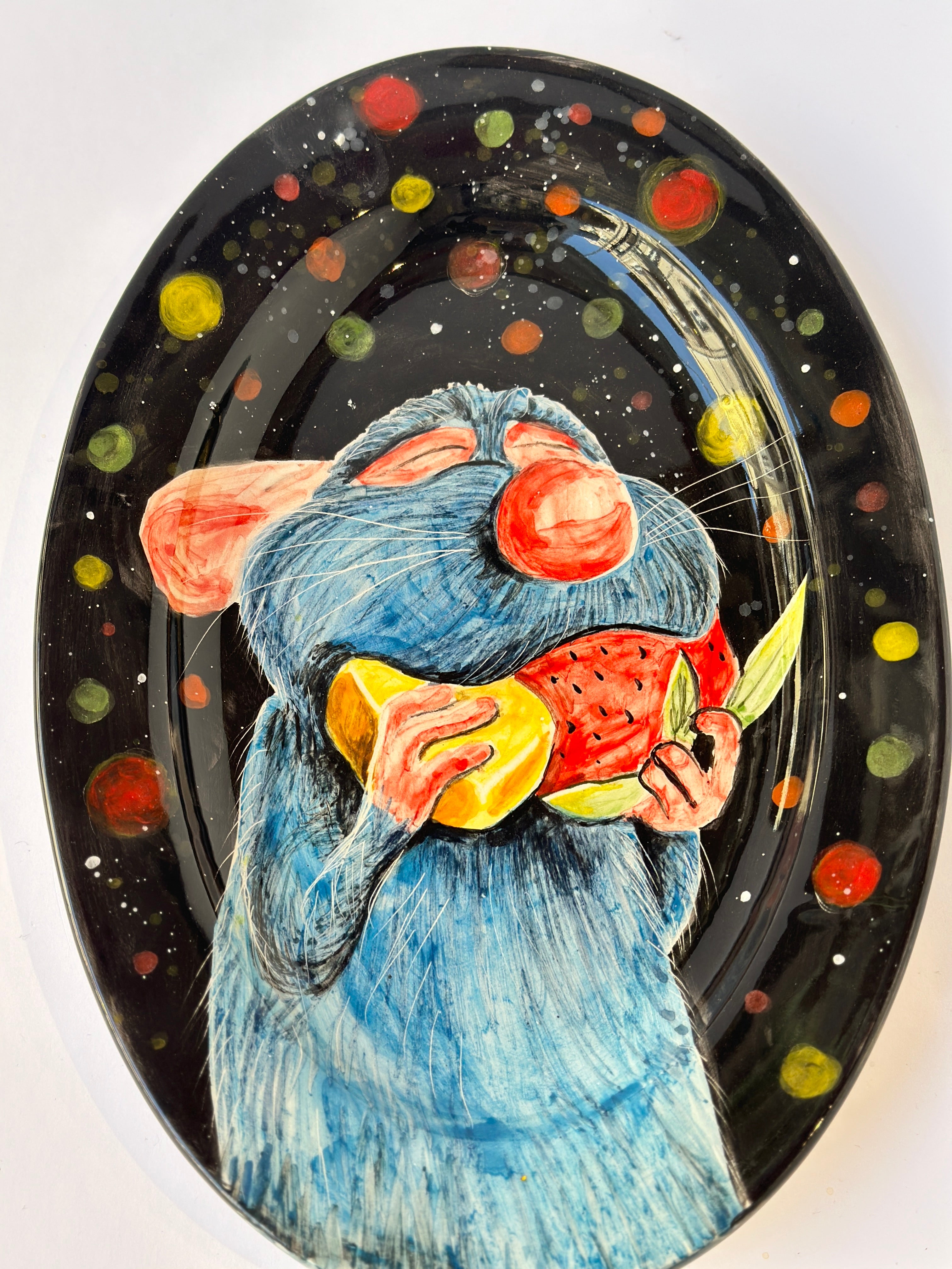 Ratatouille handmade plate (28x19)