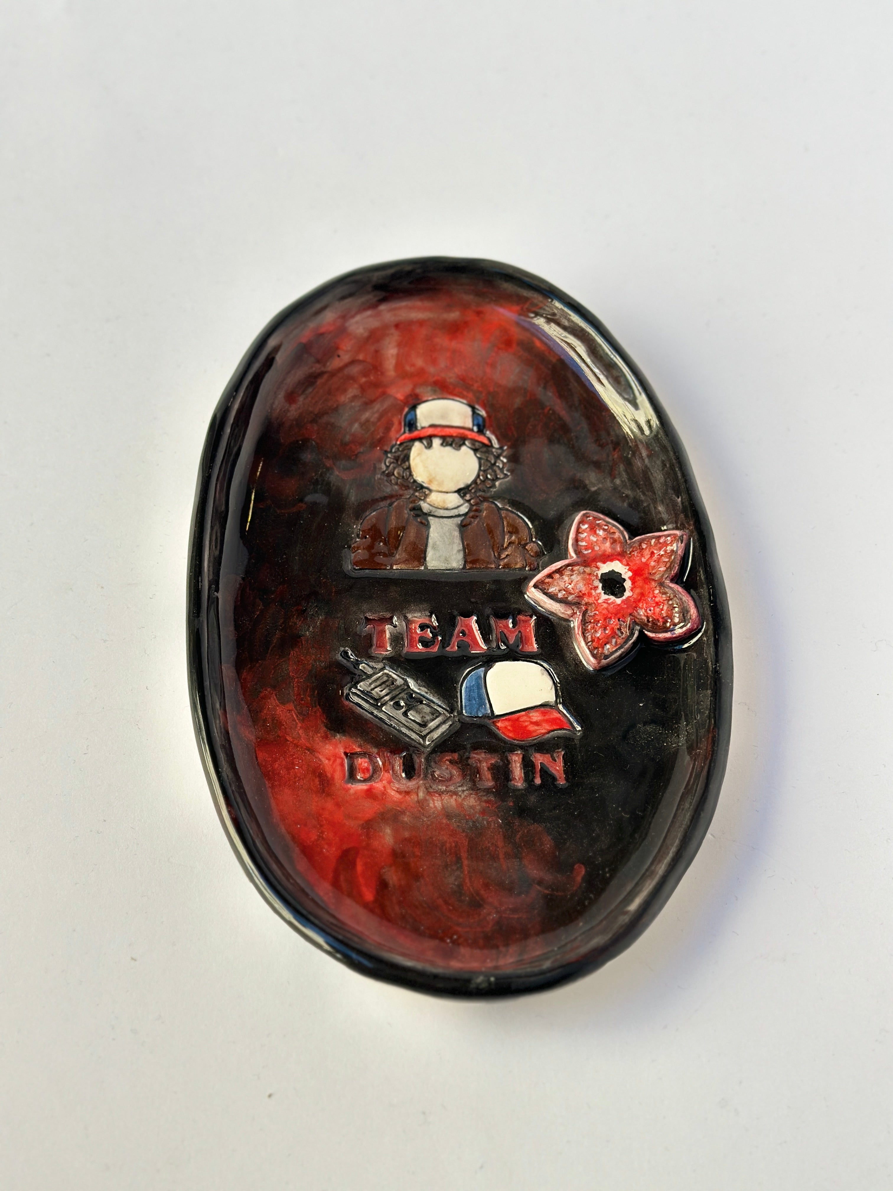 Stranger things “Dustin” handmade plate