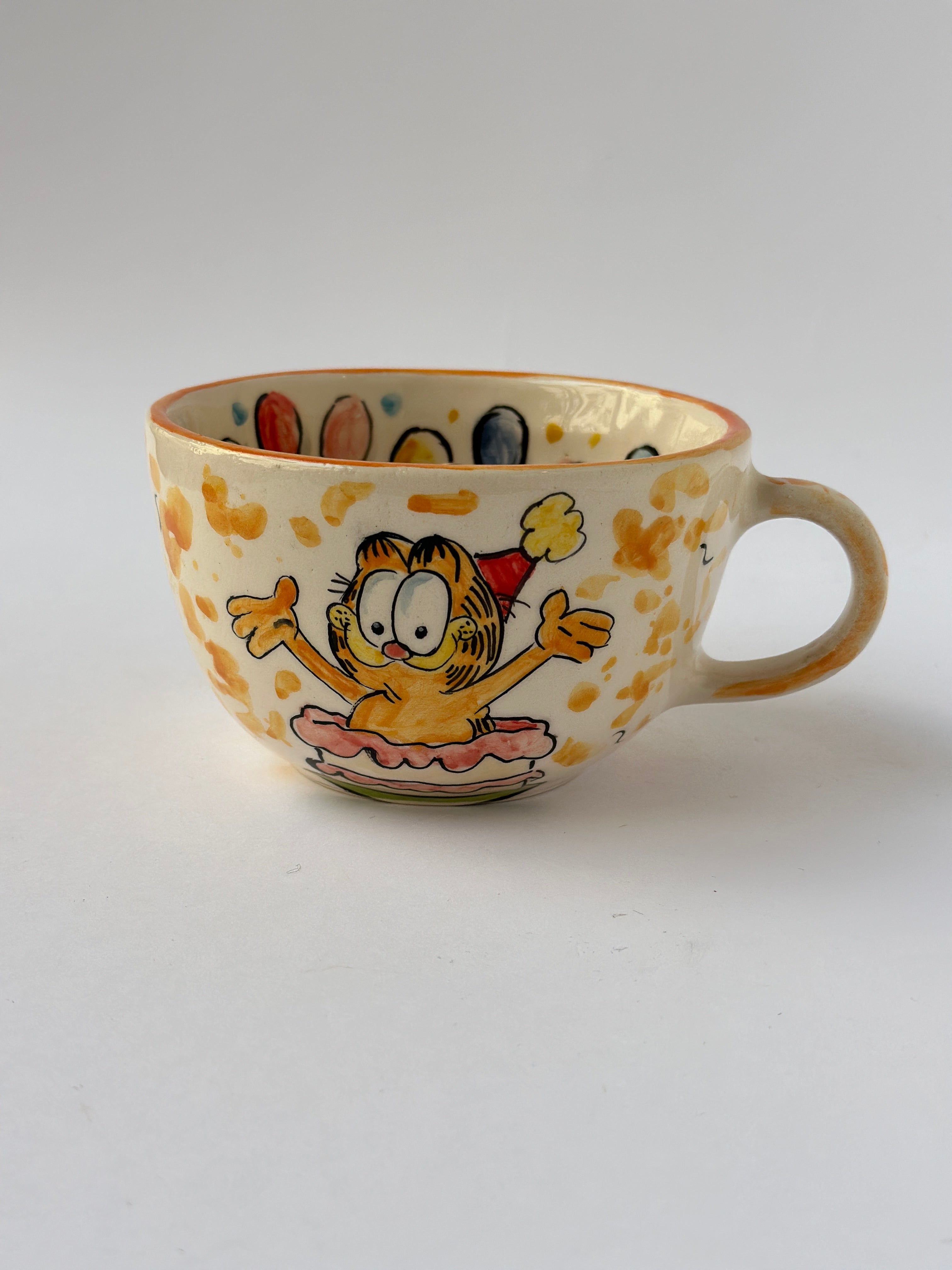 Garfield handmade mug “Happy Birthday”