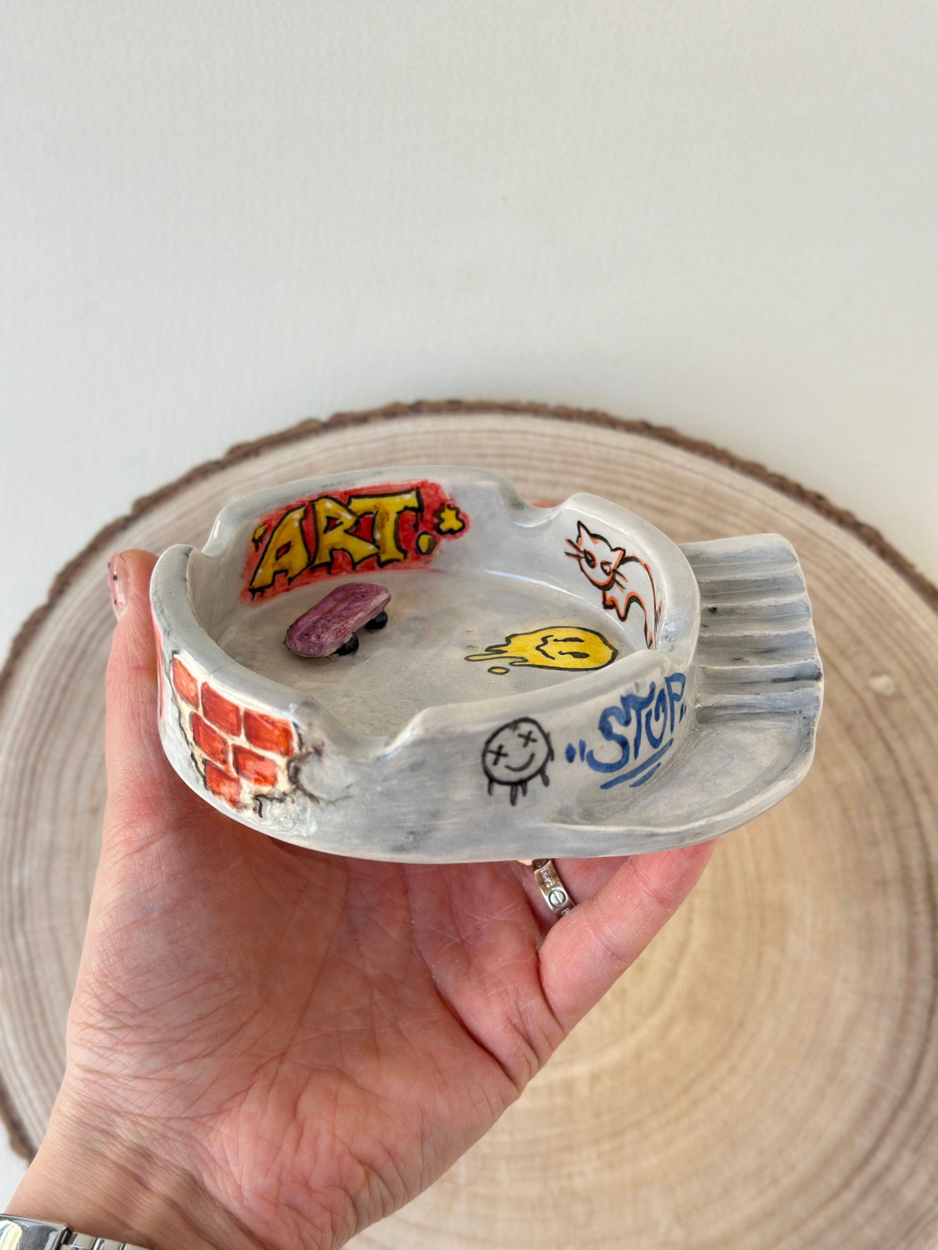 Handmade ashtray