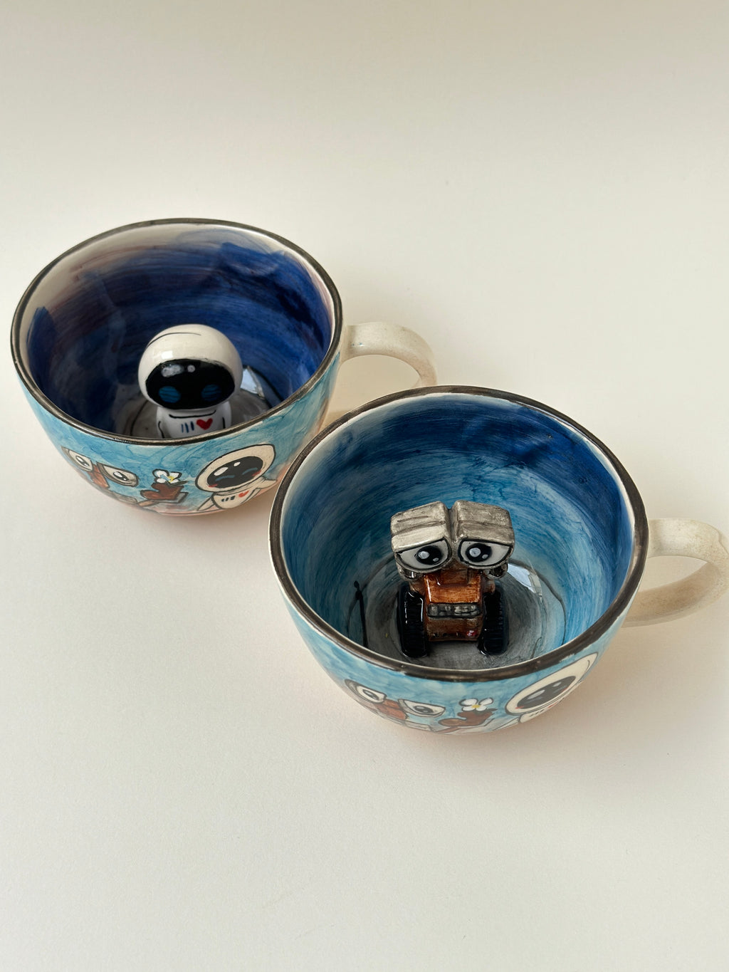 WALL-E handmade mugs