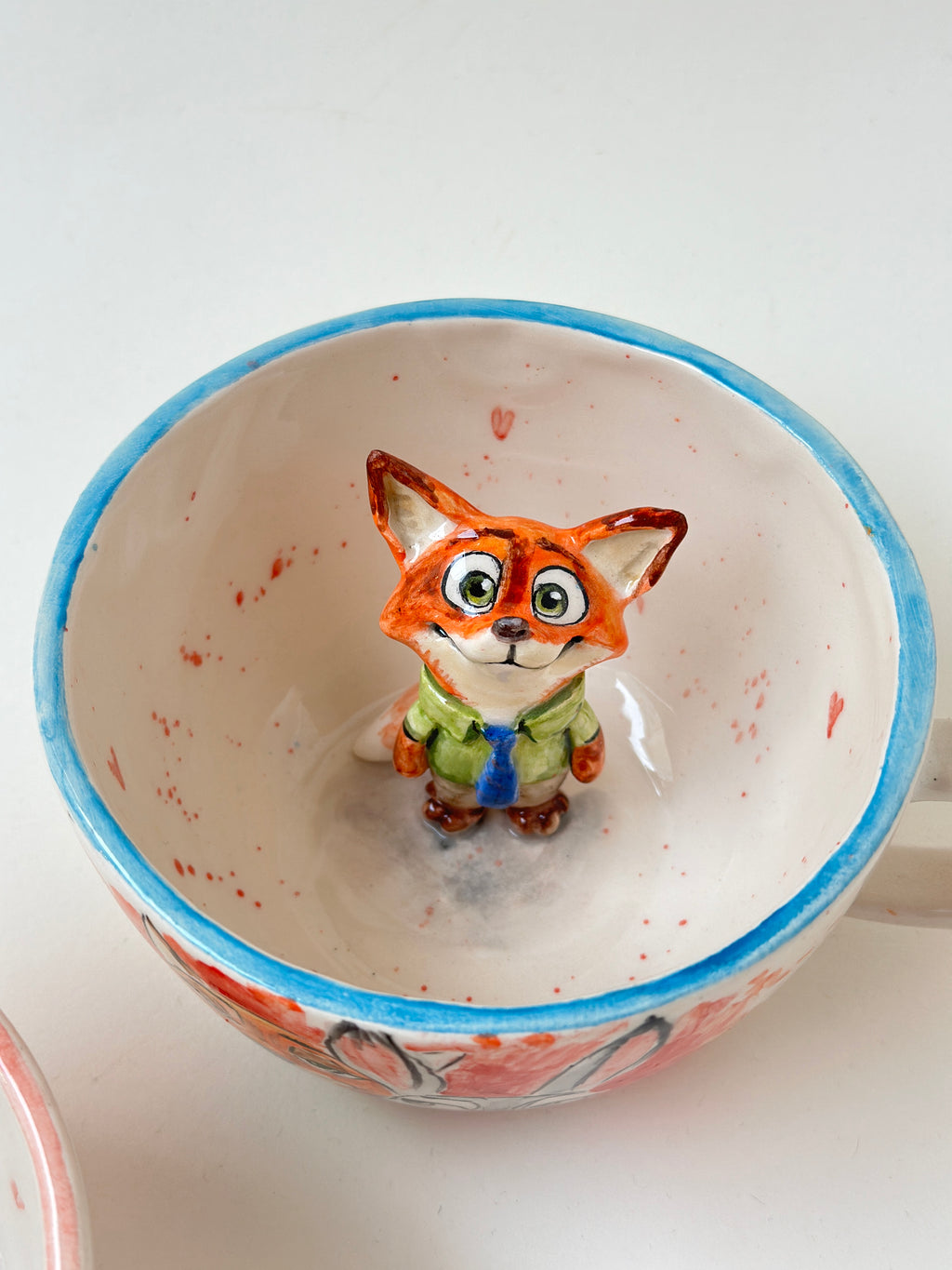 Zootopia Nick and Judy handmade mugs