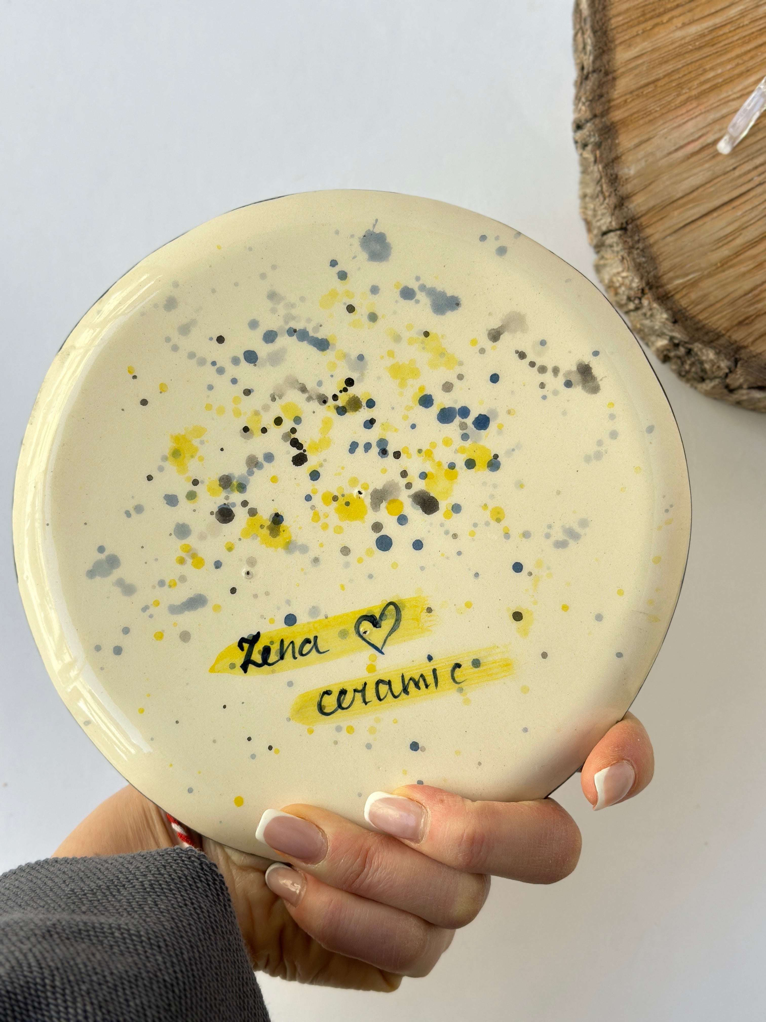 Totoro handmade plate