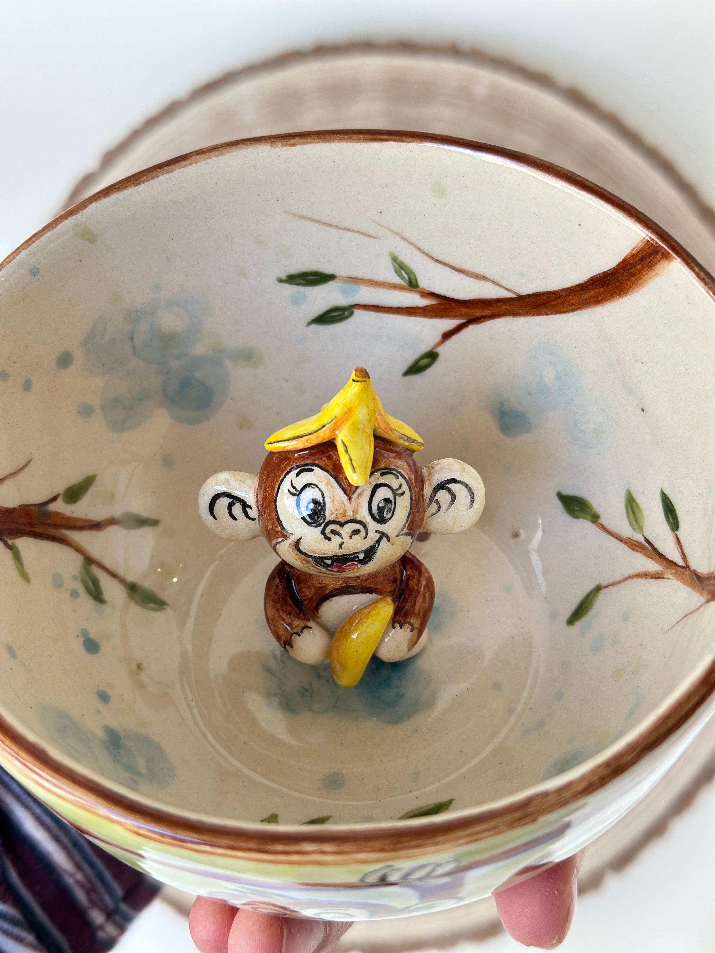 Monkey handmade mug