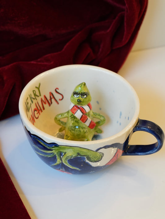 Grinch handmade mug