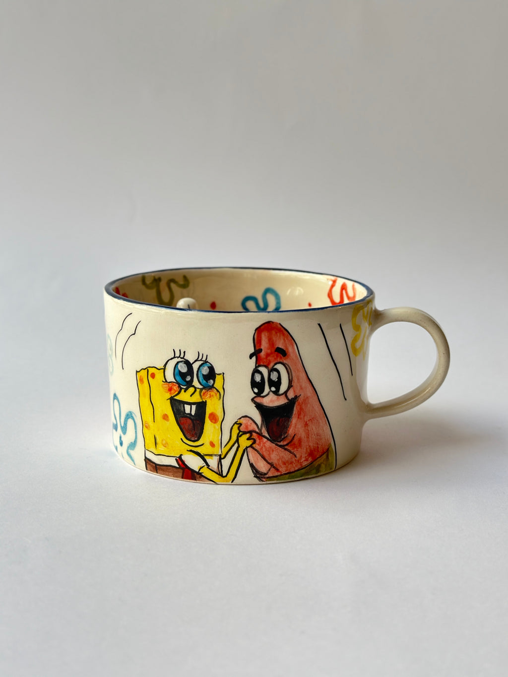SpongeBob and Patrick handmade mug