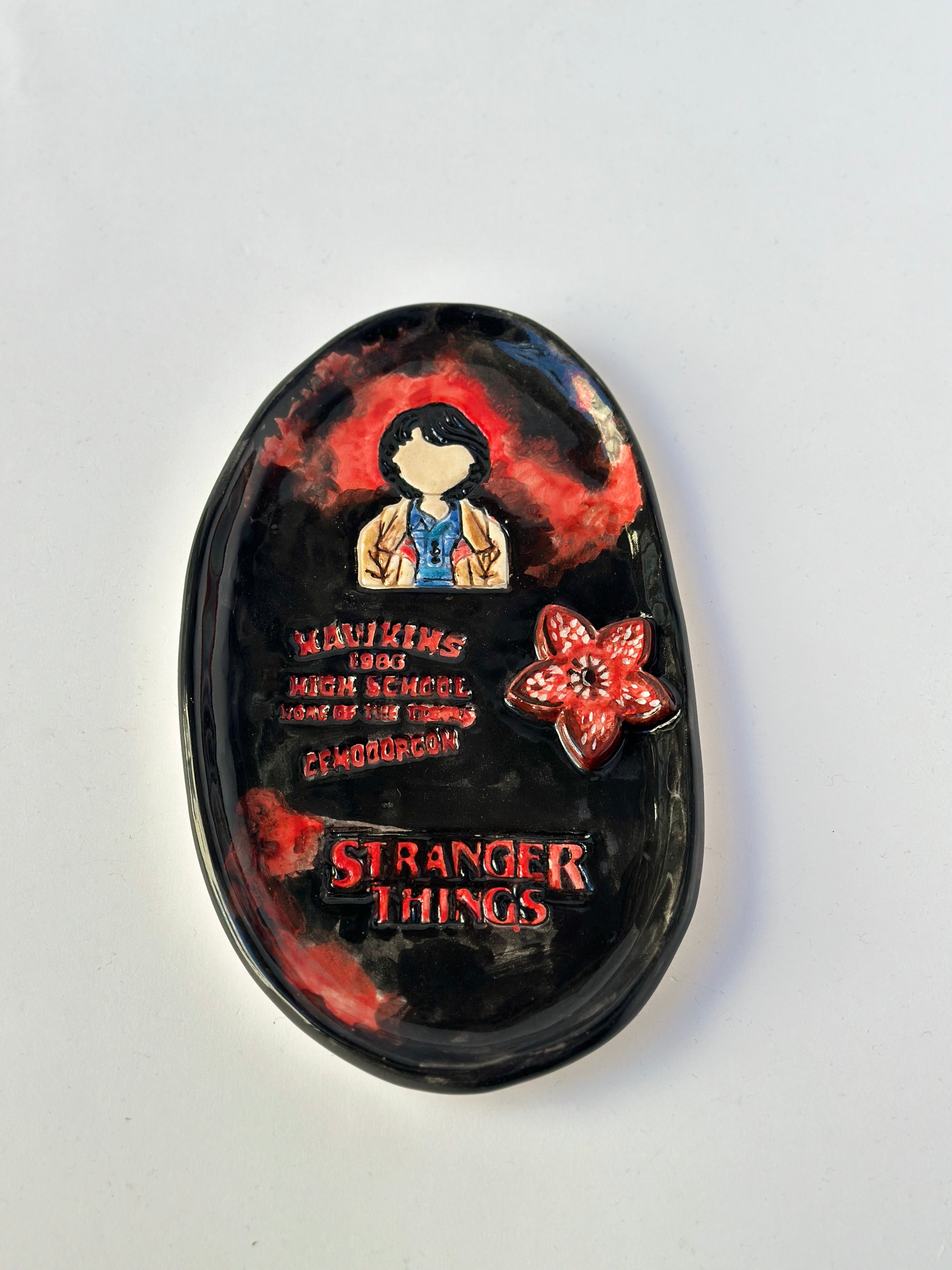 Stranger things “Mike” handmade plate