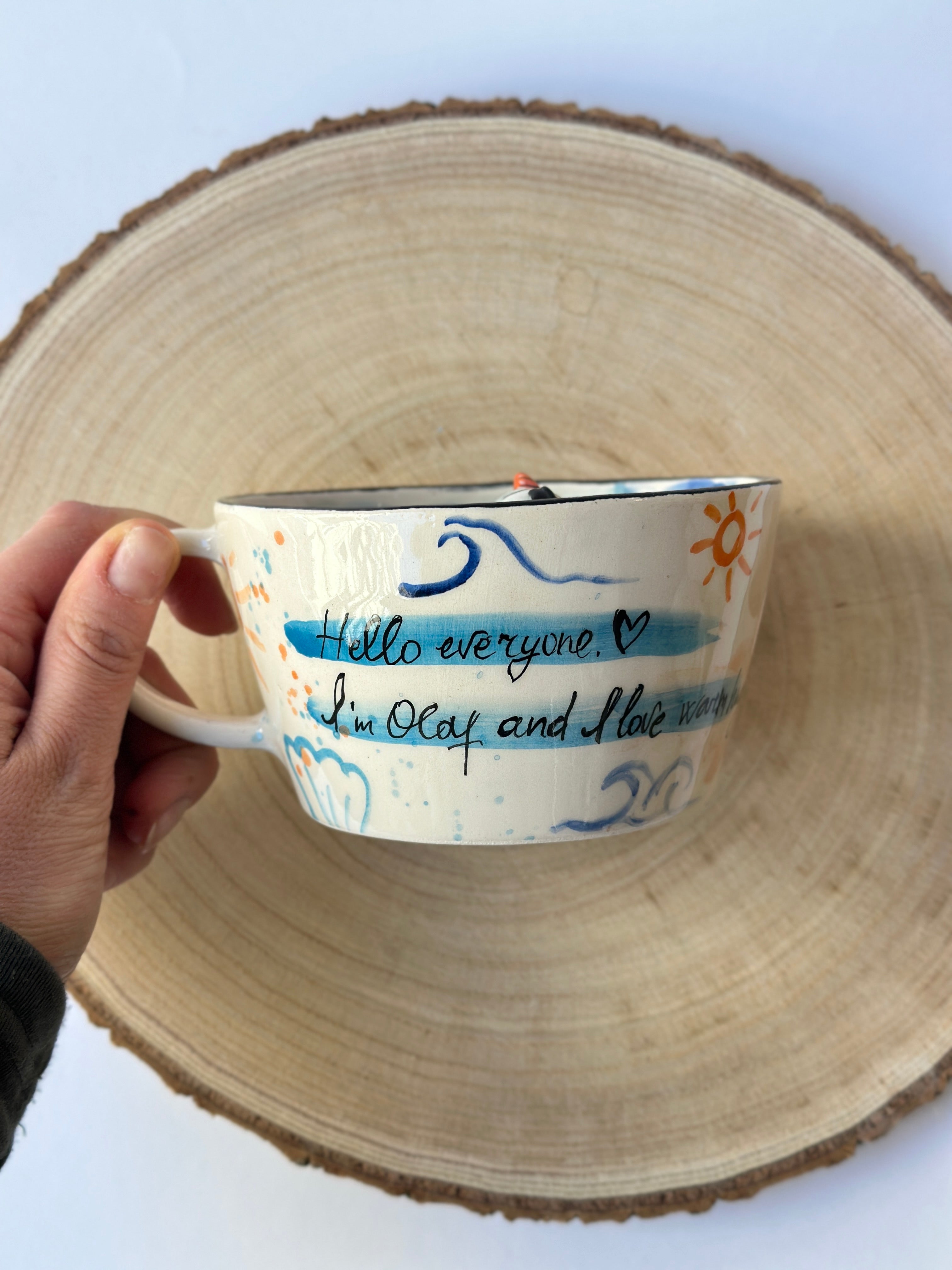 Olaf handmade mug