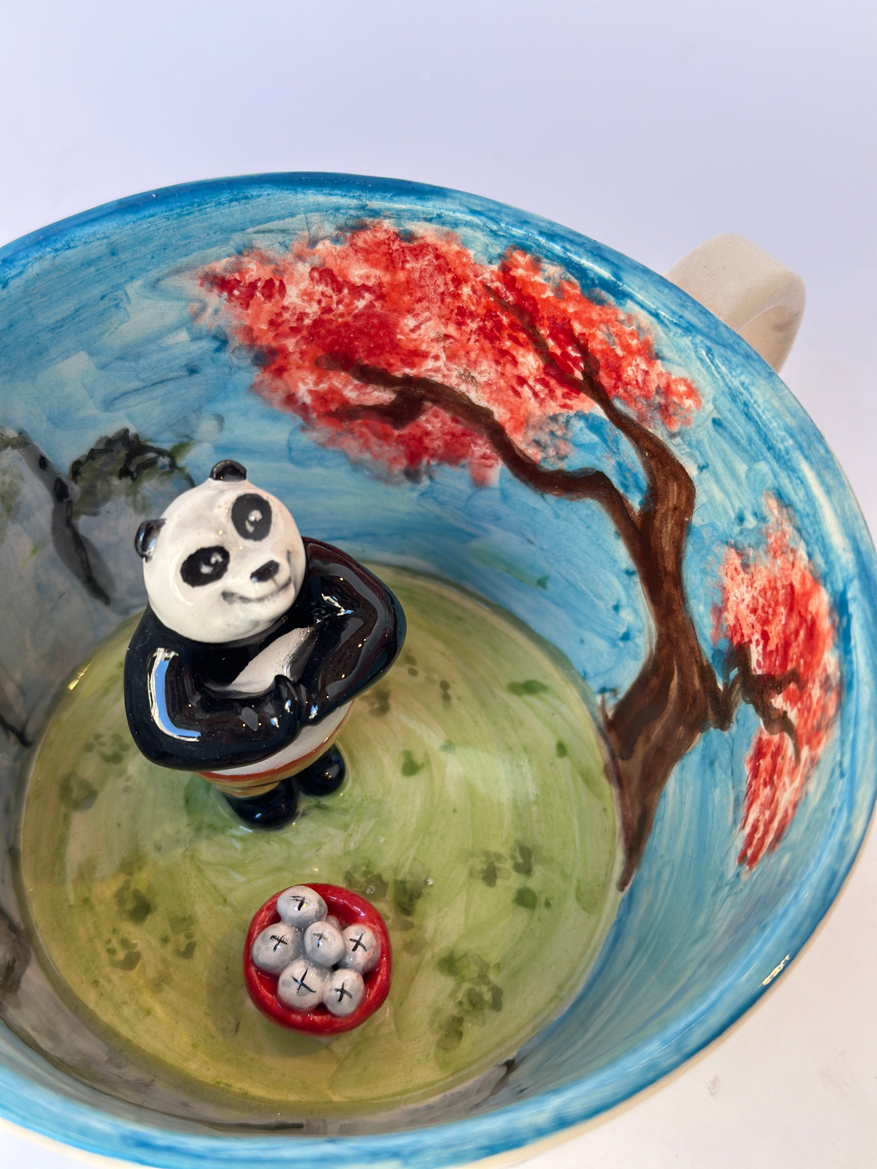 Kung fu Panda handmade ceramic mug