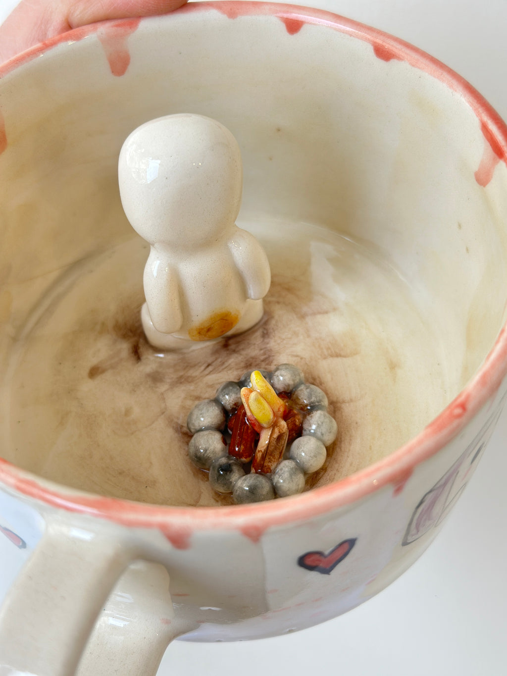 Marshmallow handmade mug