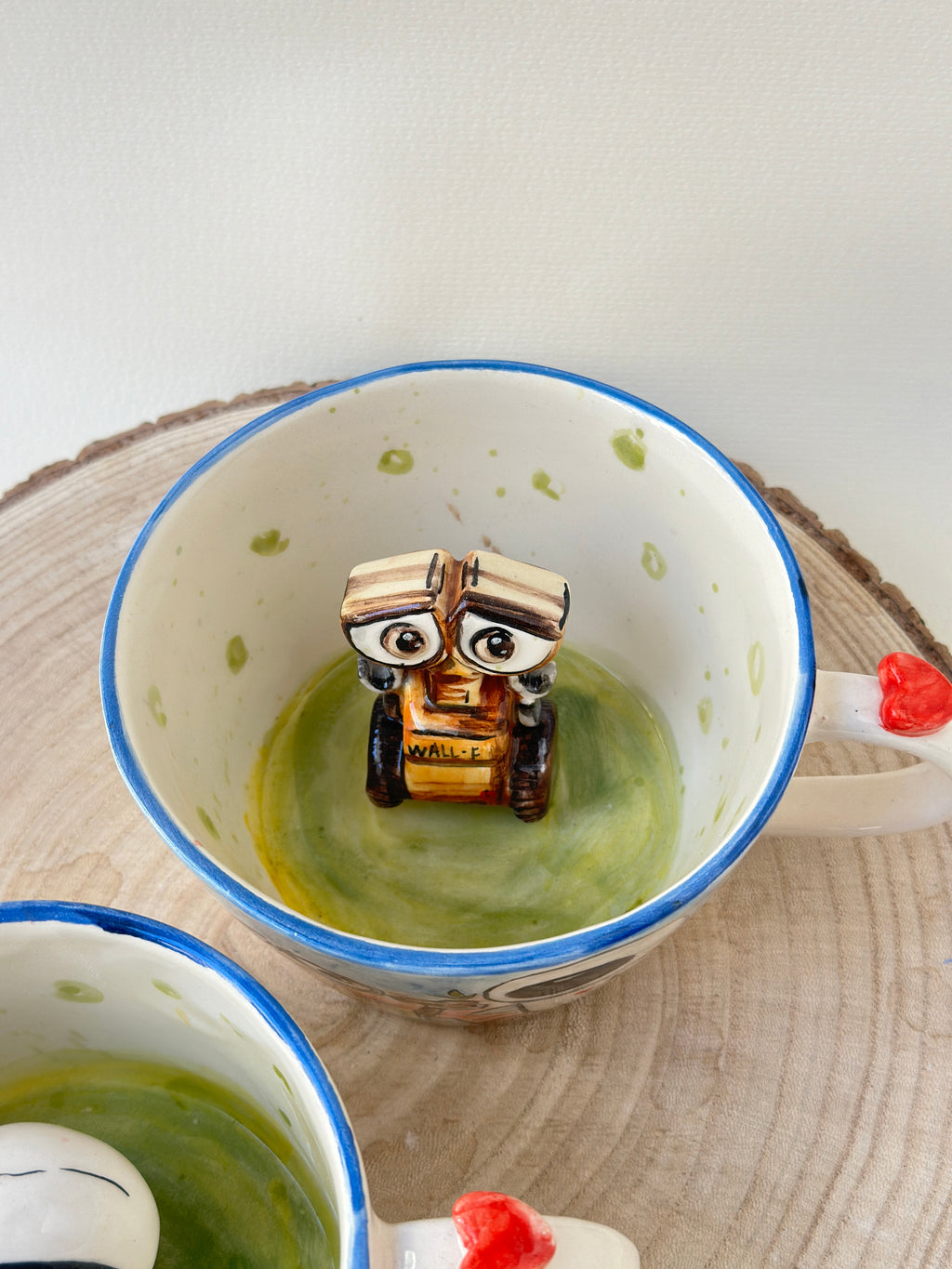 Couple Handmade mugs W-E