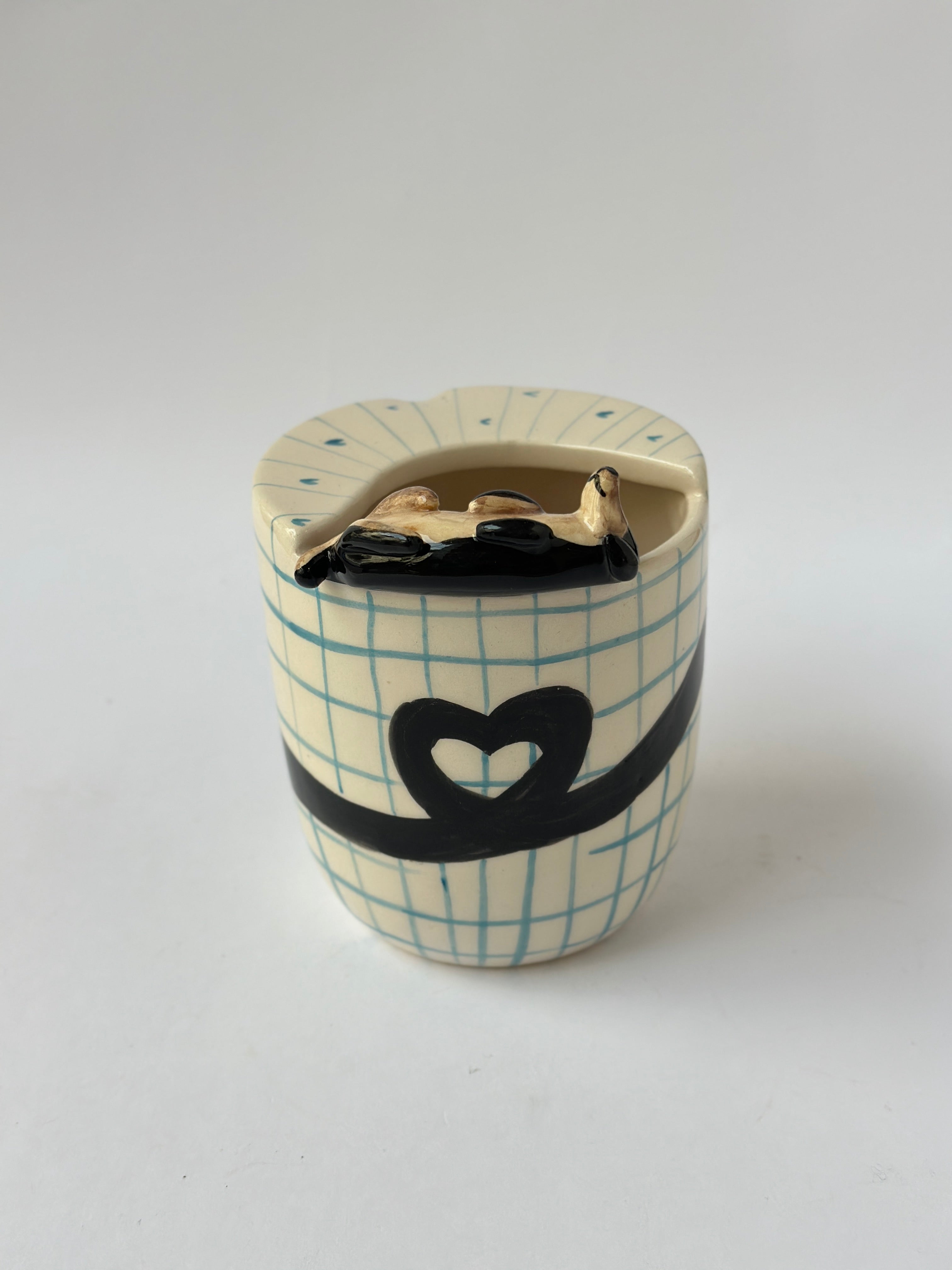 Dachshund handmade takeaway mug