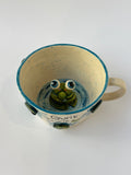 Frog handmade mug