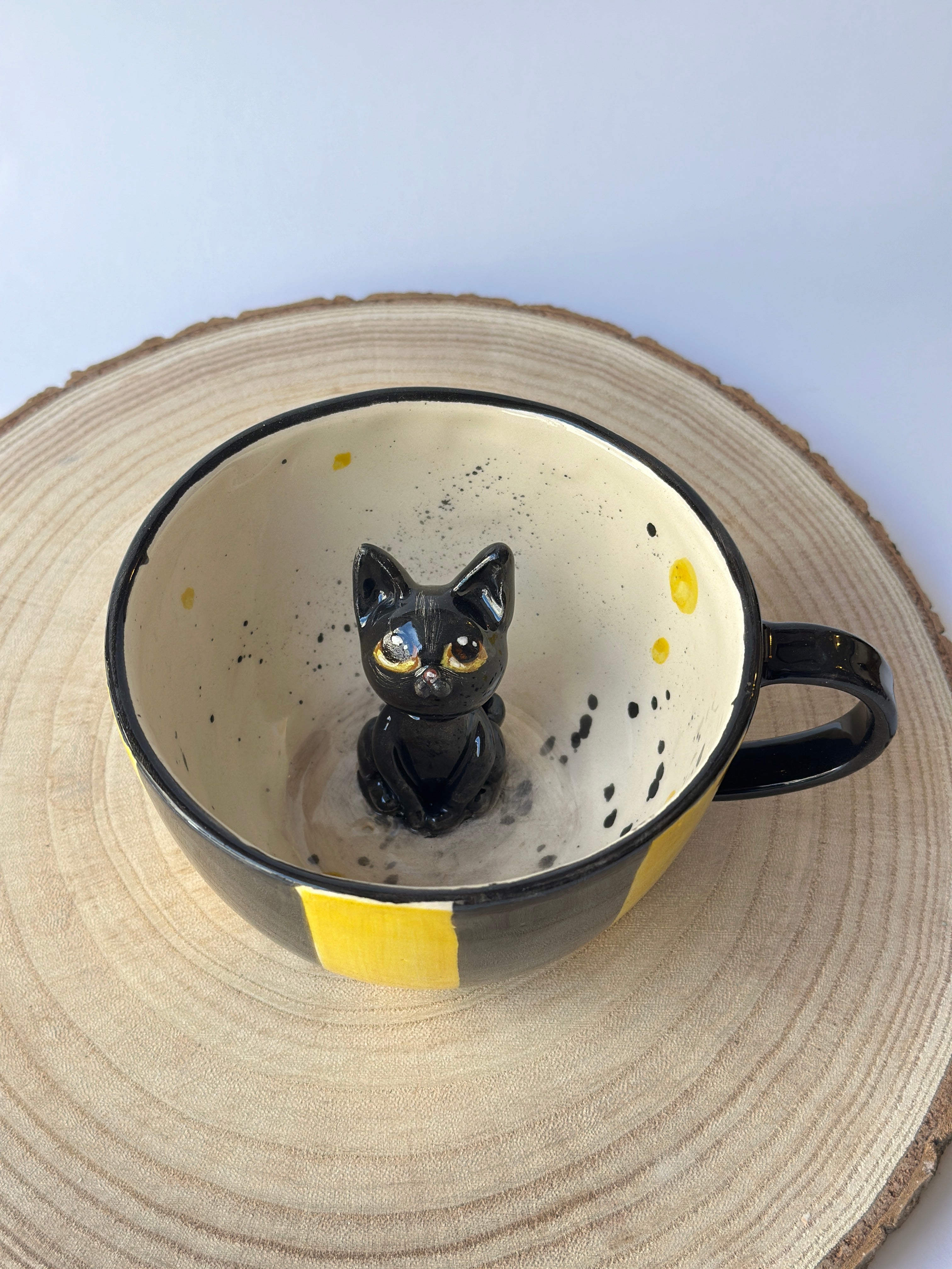 Cat handmade mug