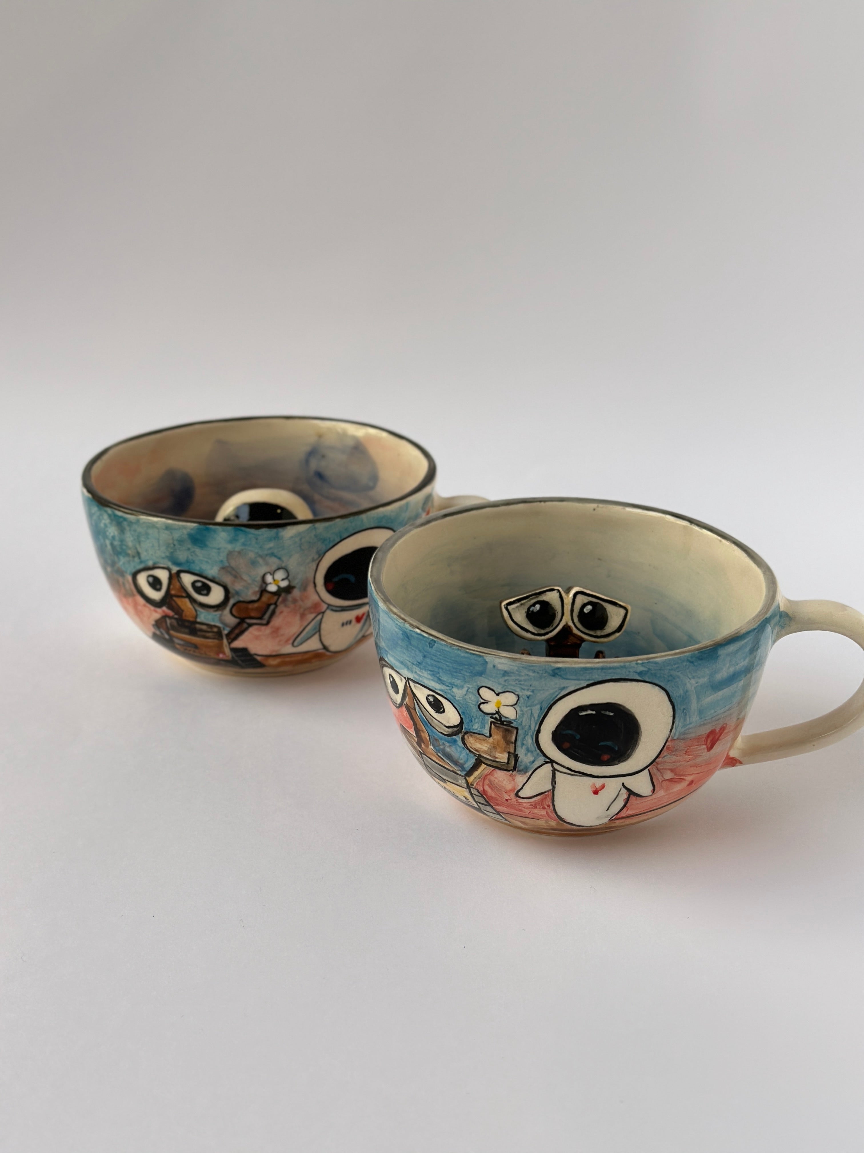 WALL-E handmade mugs