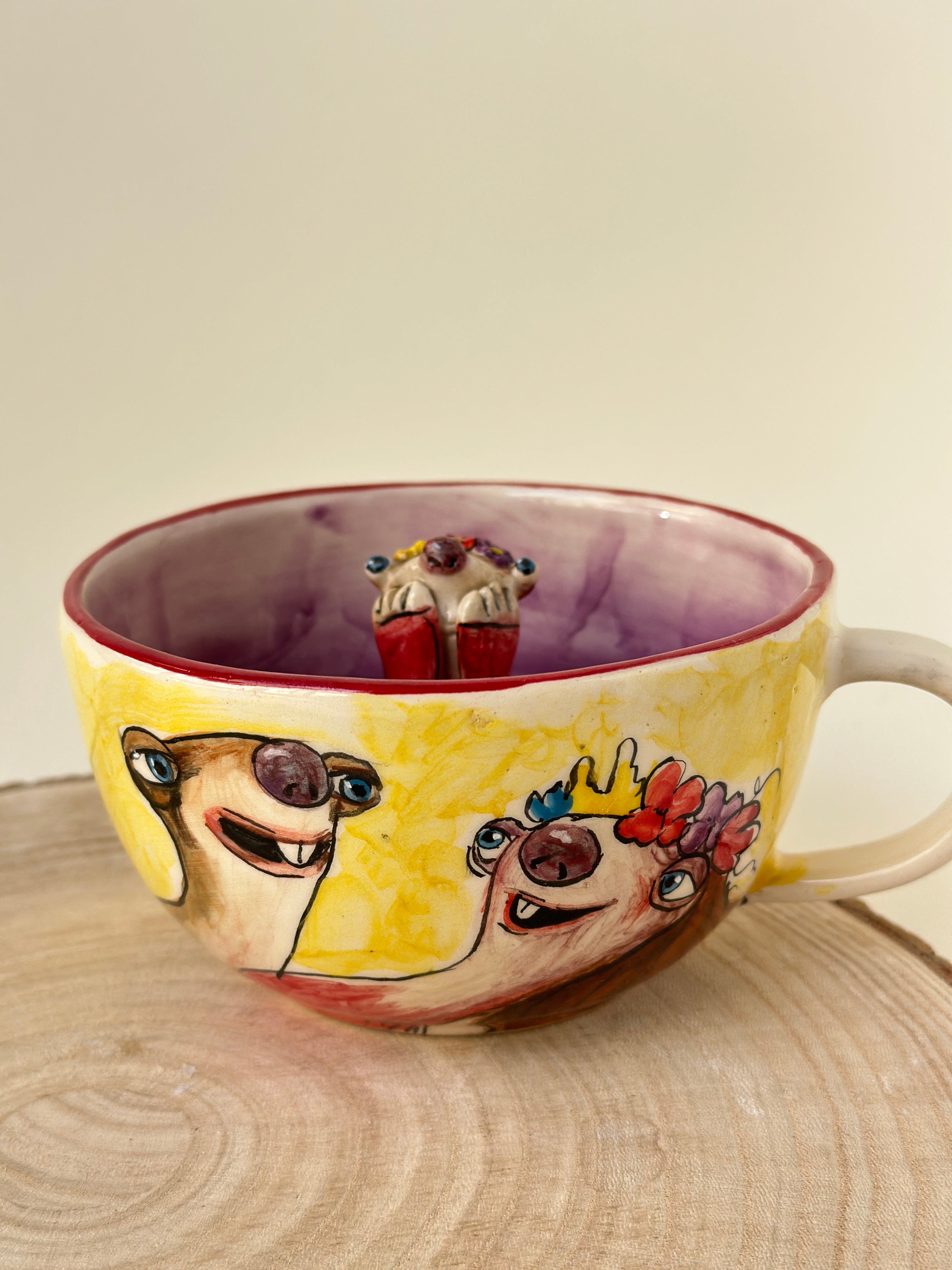 Sid and Brooke handmade mugs