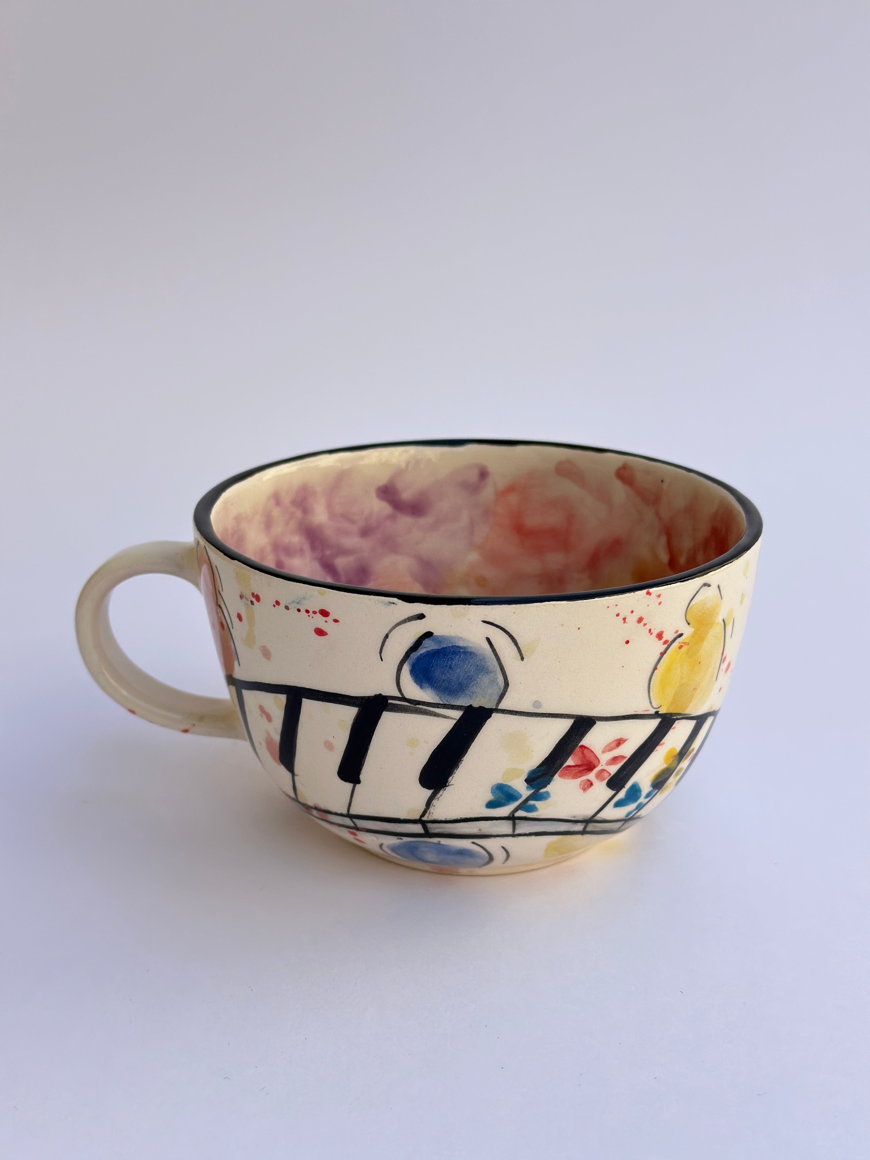 Cat handmade mug