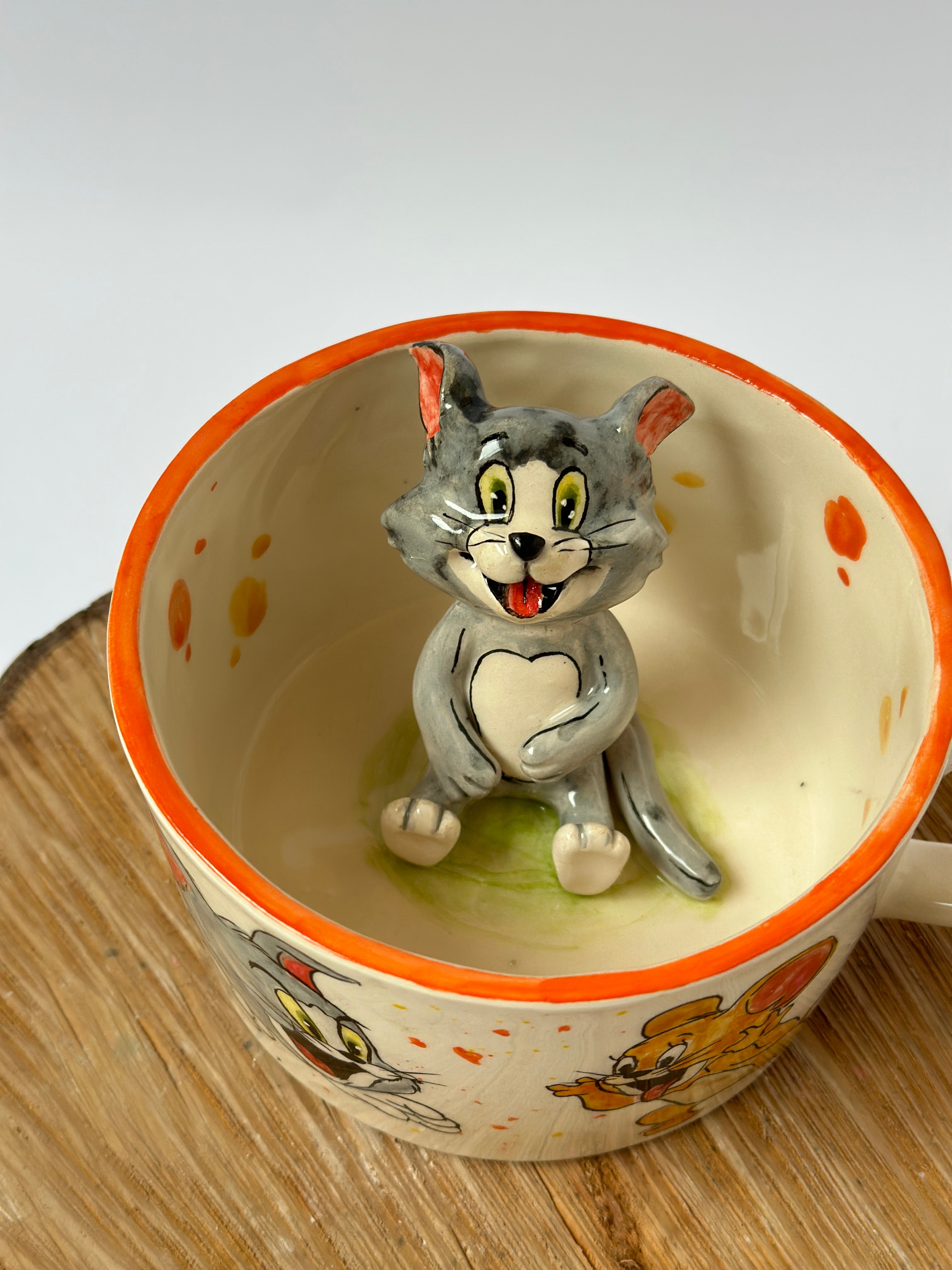 Tom and Jerry handmade mug