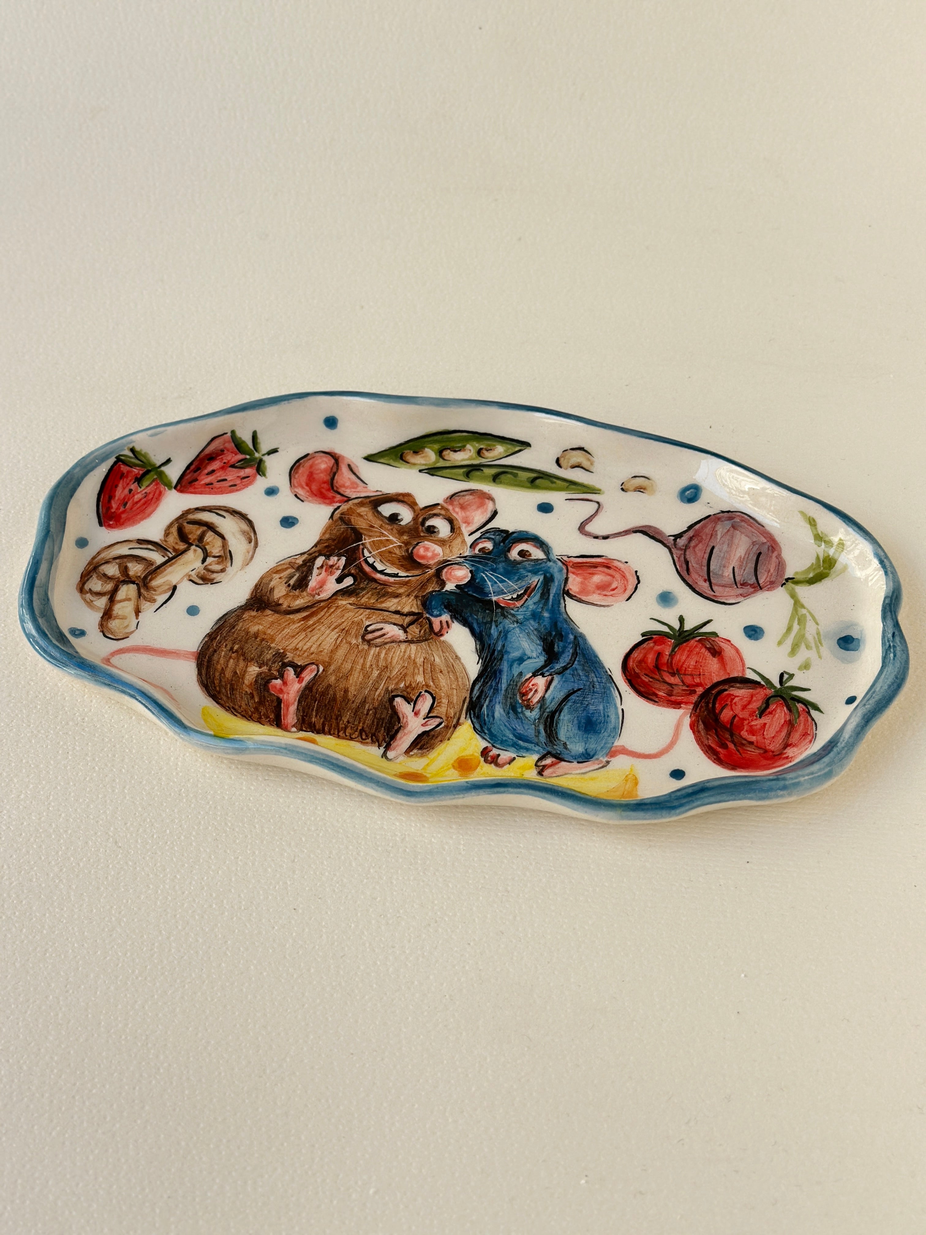 Ratatouille handmade plate